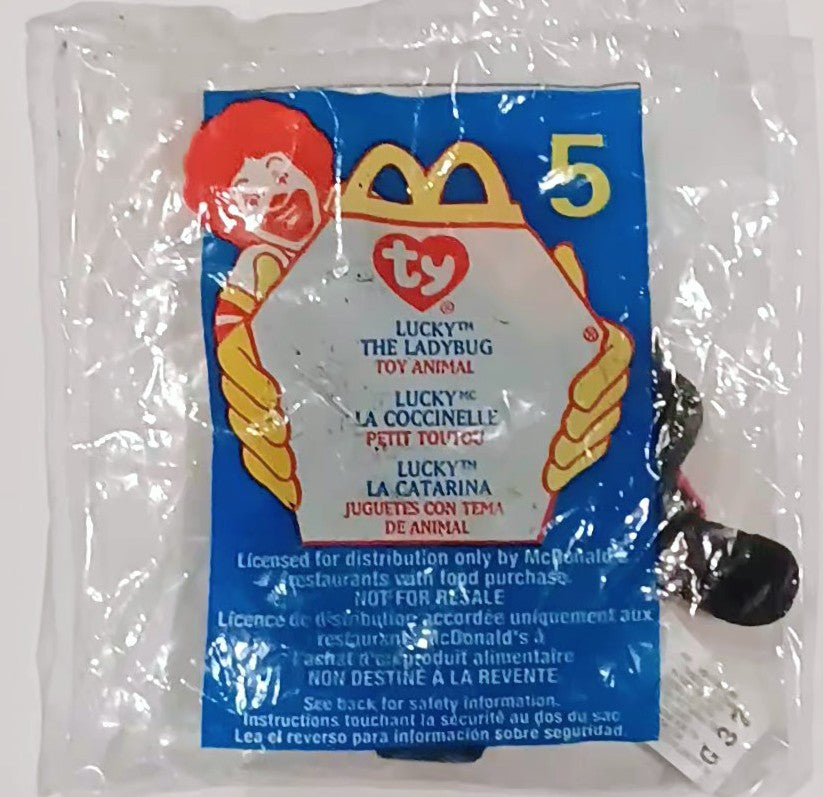 McDonald&amp;#39;s Beanie Baby toy - Lucky The Ladybug (Bagged)