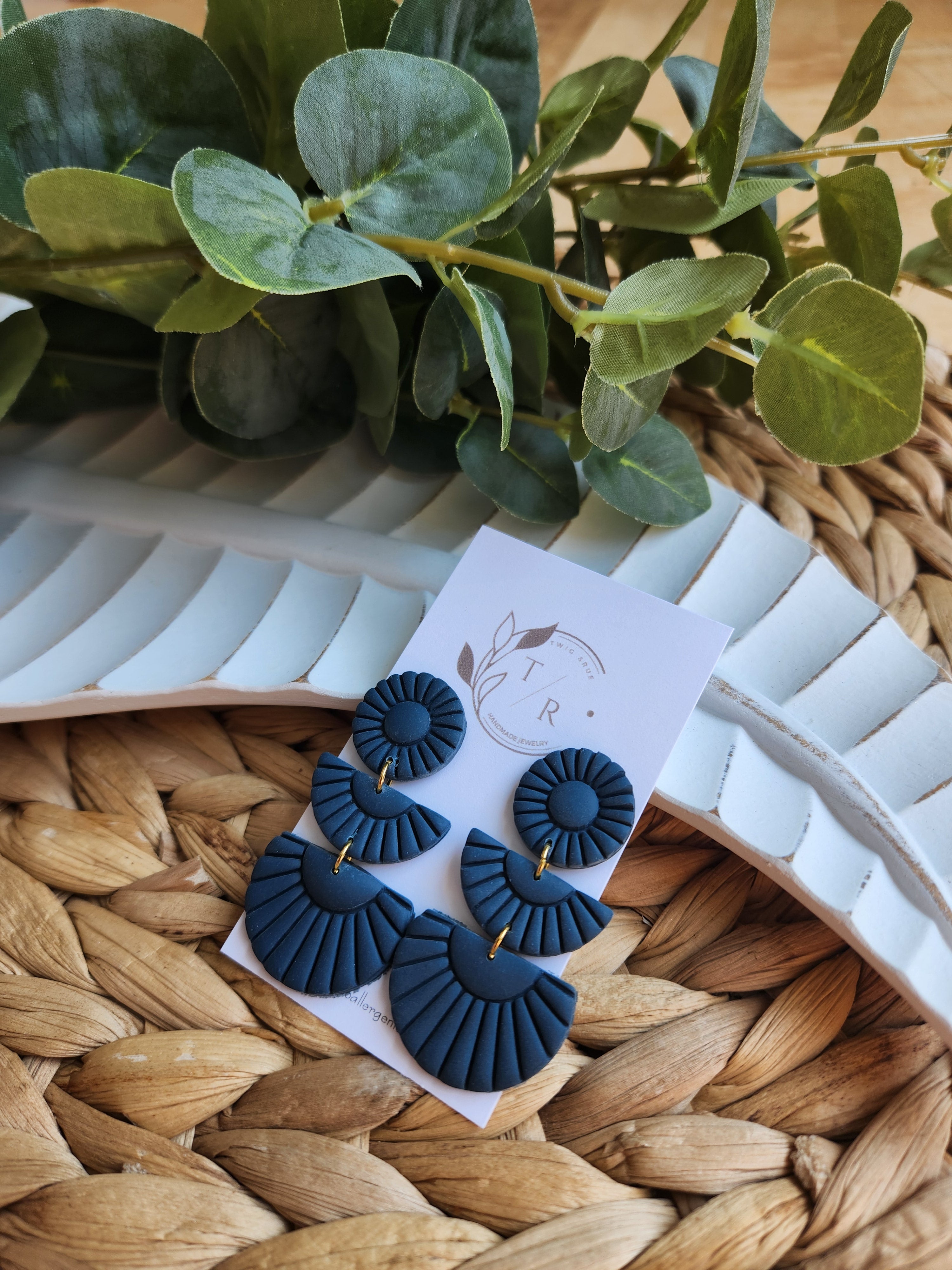 Sylvie| Clay statement earring