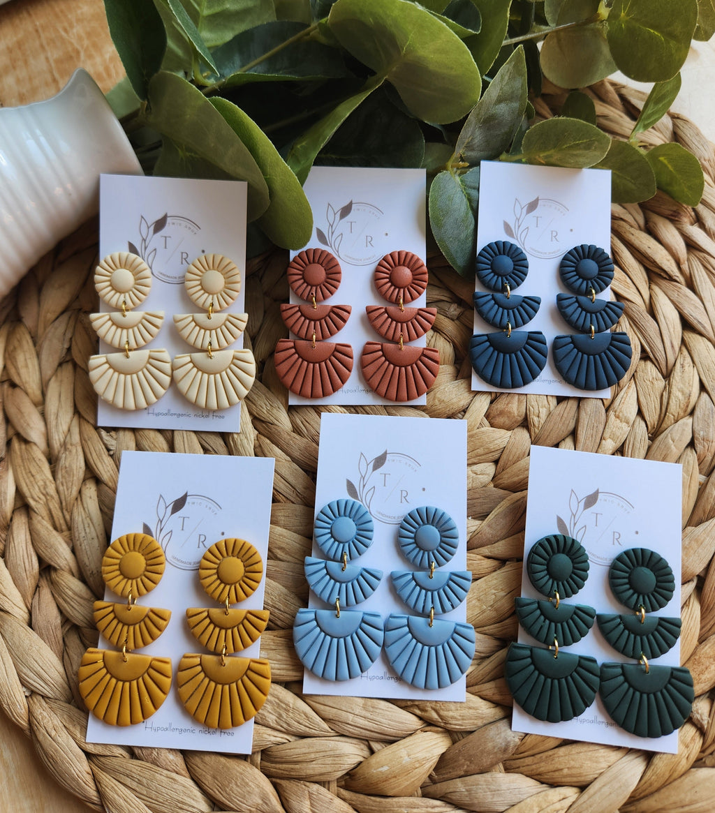 Sylvie| Clay statement earring