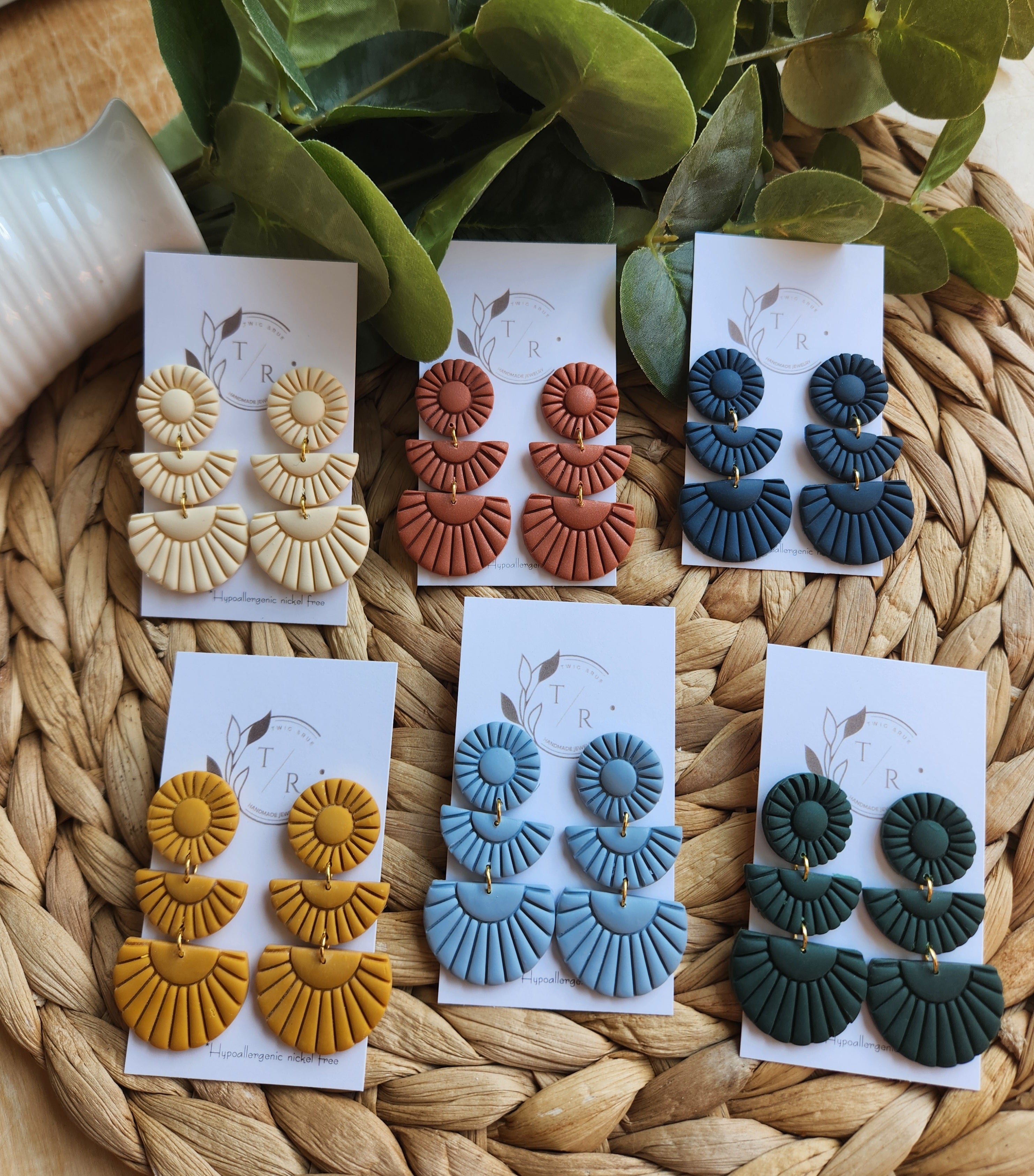 Sylvie| Clay statement earring