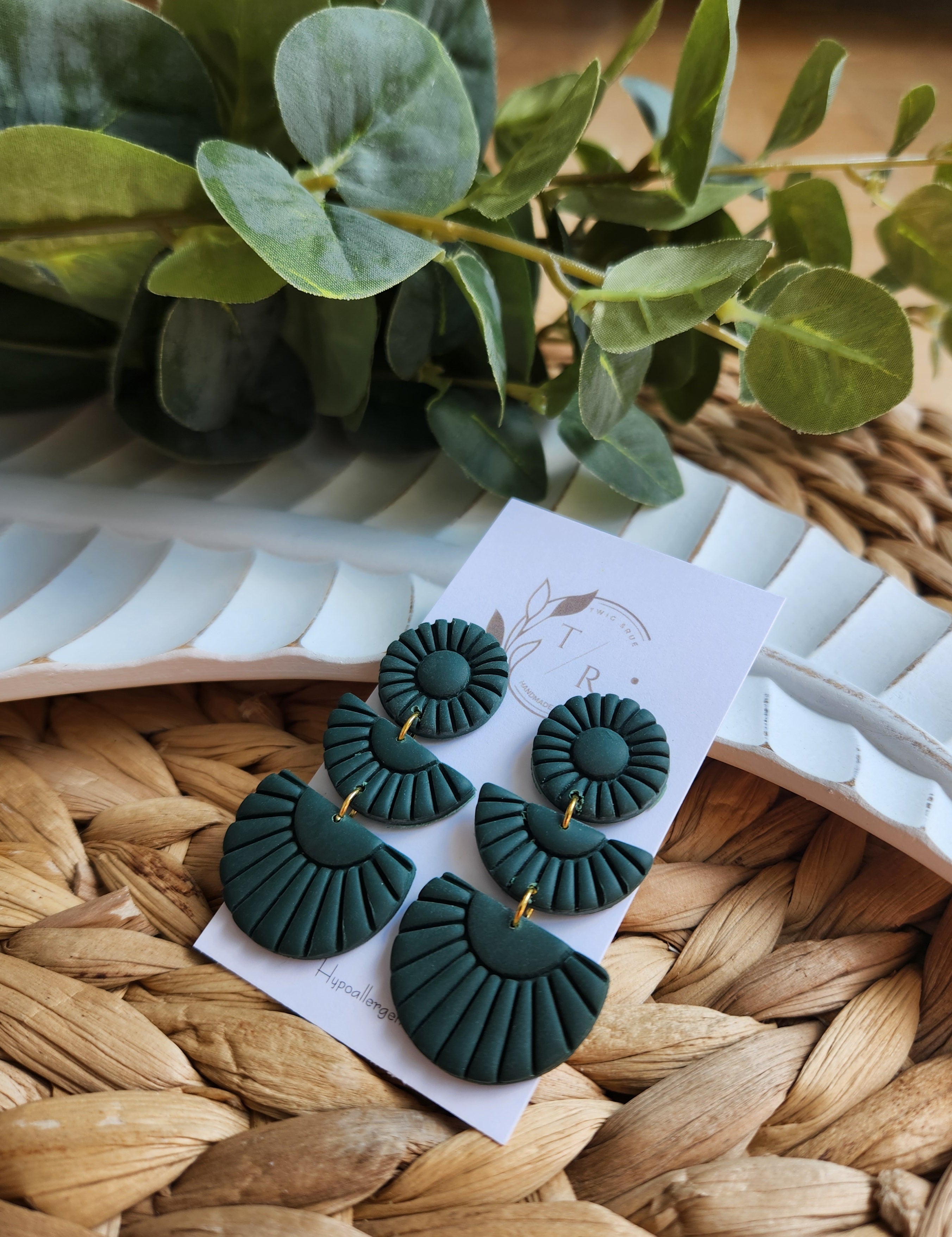 Sylvie| Clay statement earring