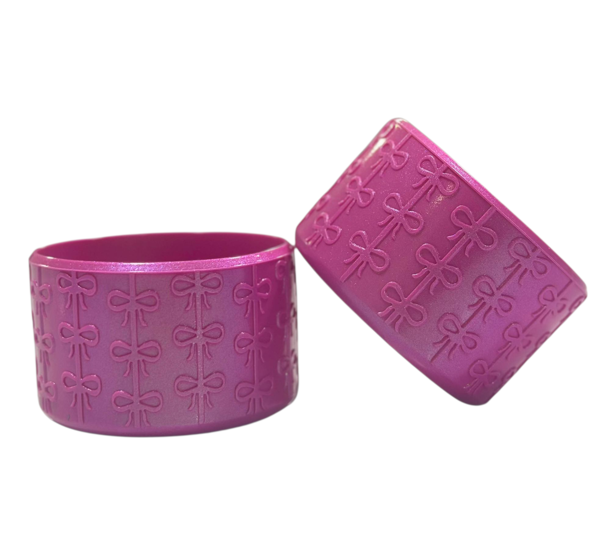 Vivid Magenta Coquette Silicone Boot Bumper Sleeve for Tumblers