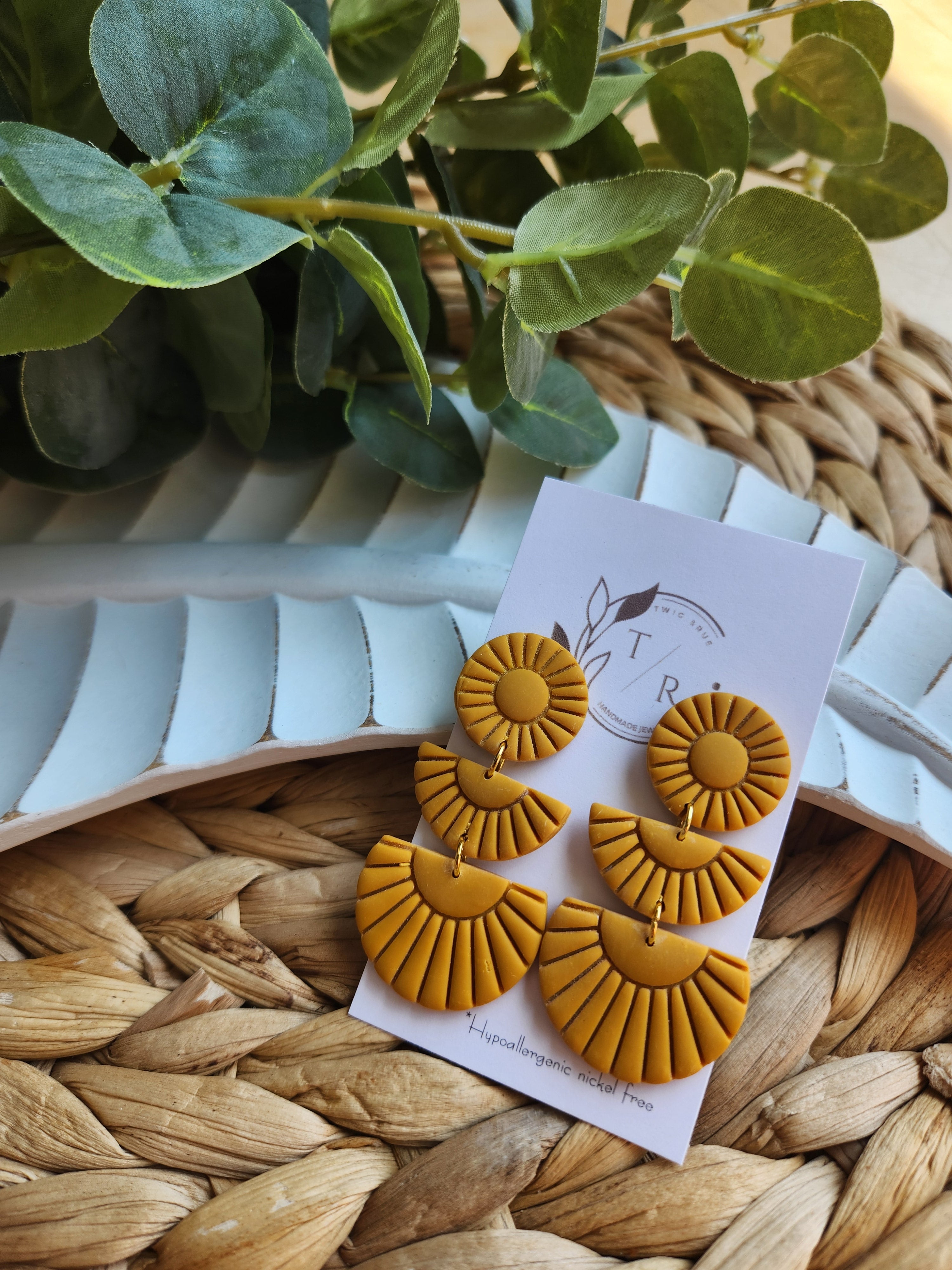 Sylvie| Clay statement earring
