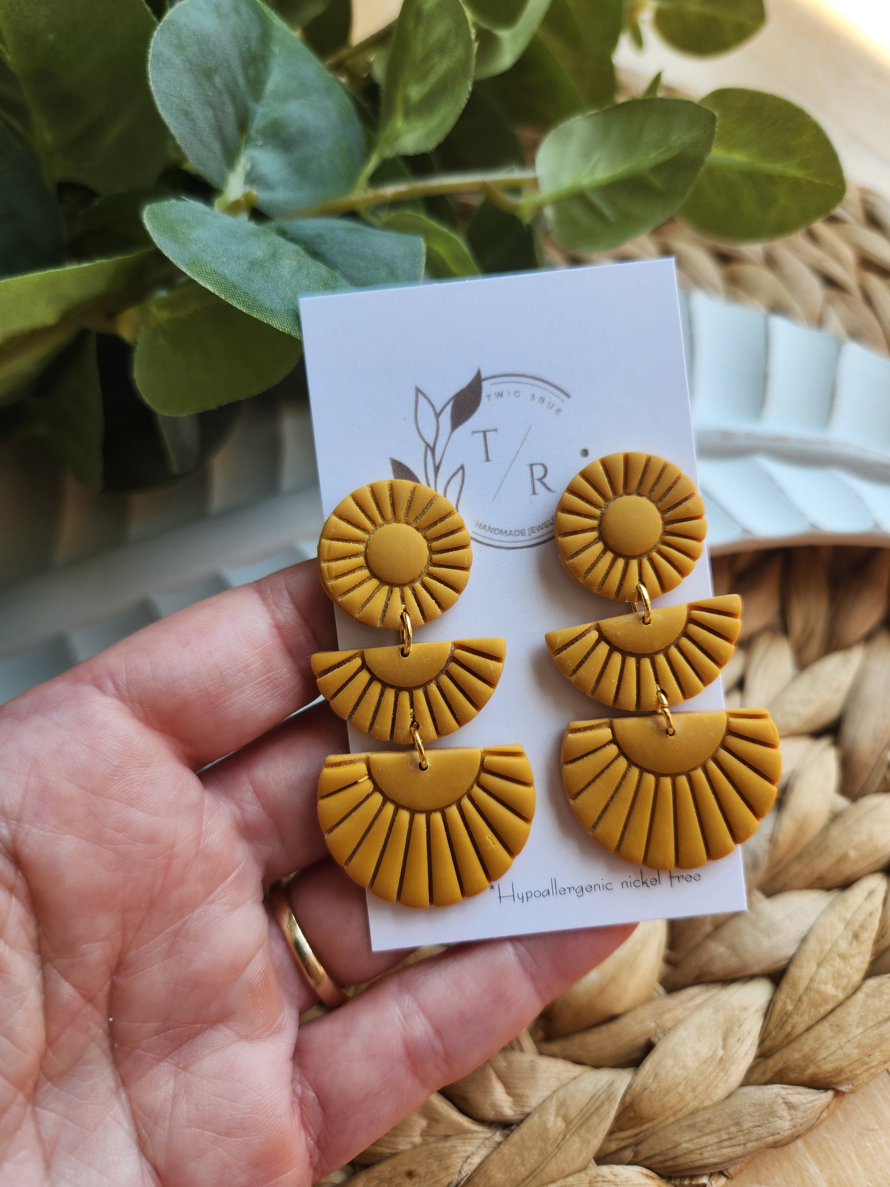 Sylvie| Clay statement earring