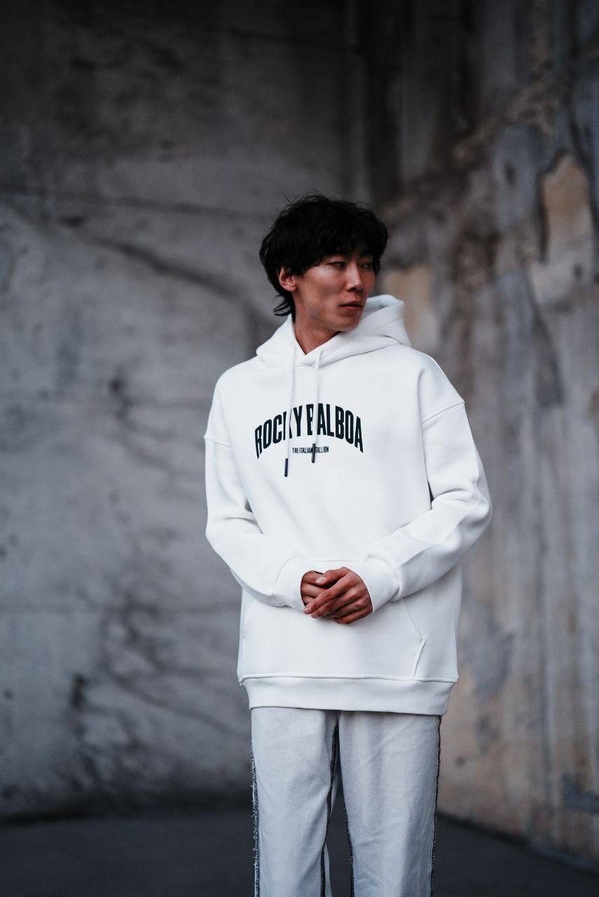 Oversize &#39;Rocky Balboa vs. Apollo Creed&#39; Graphic Hoodie - Boxing Match Sweatshirt