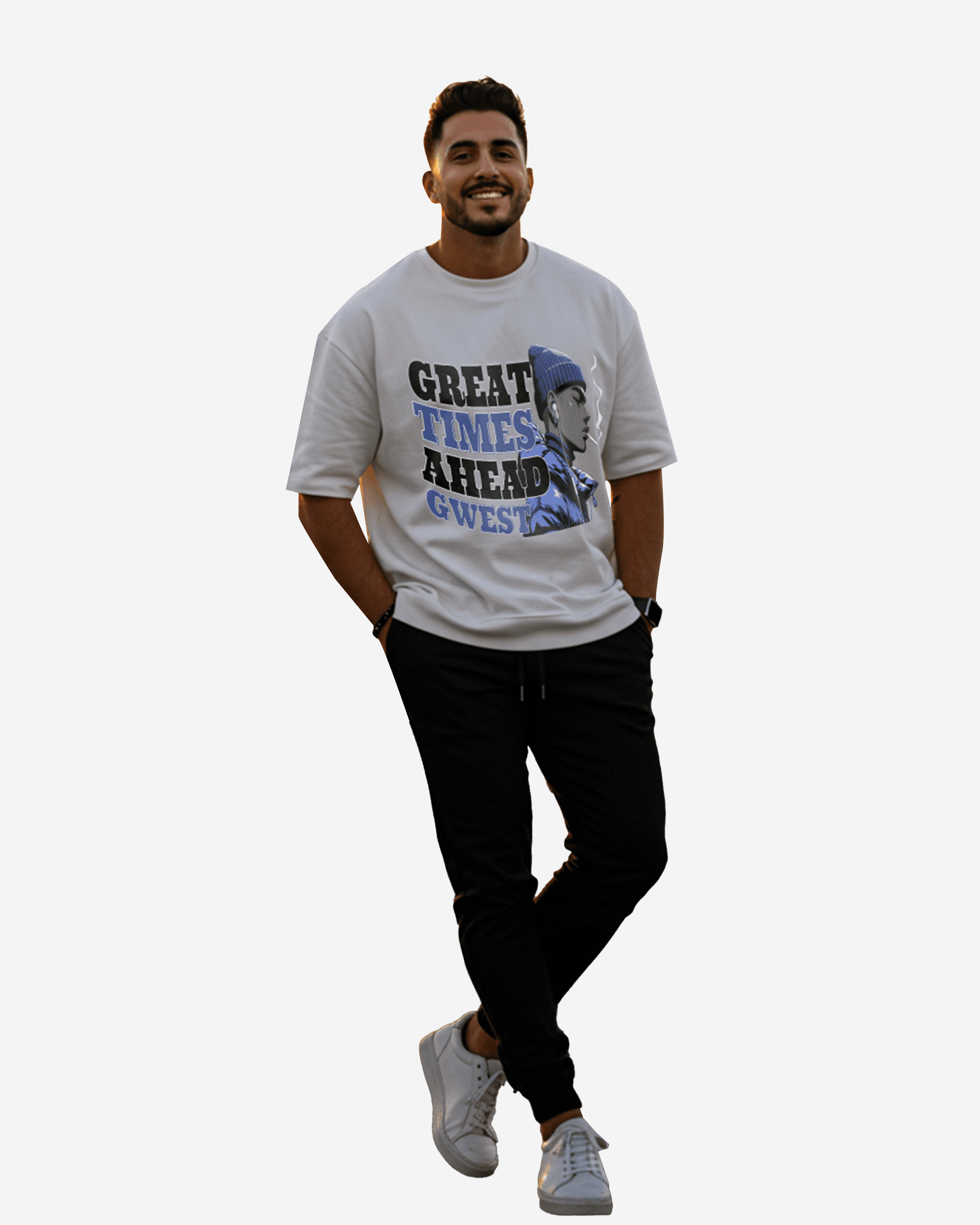 G West Great Times Ahead Oversized Men&amp;#39;s T-Shirt