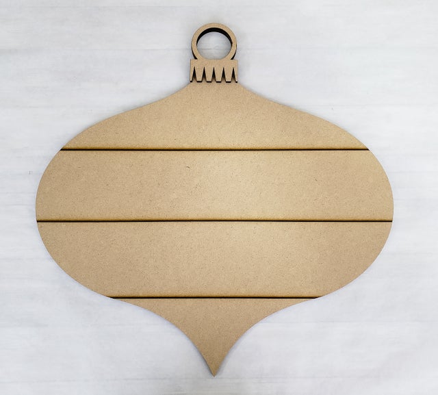 19&amp;quot; Oval Faux Shiplap Ornament Door Hanger