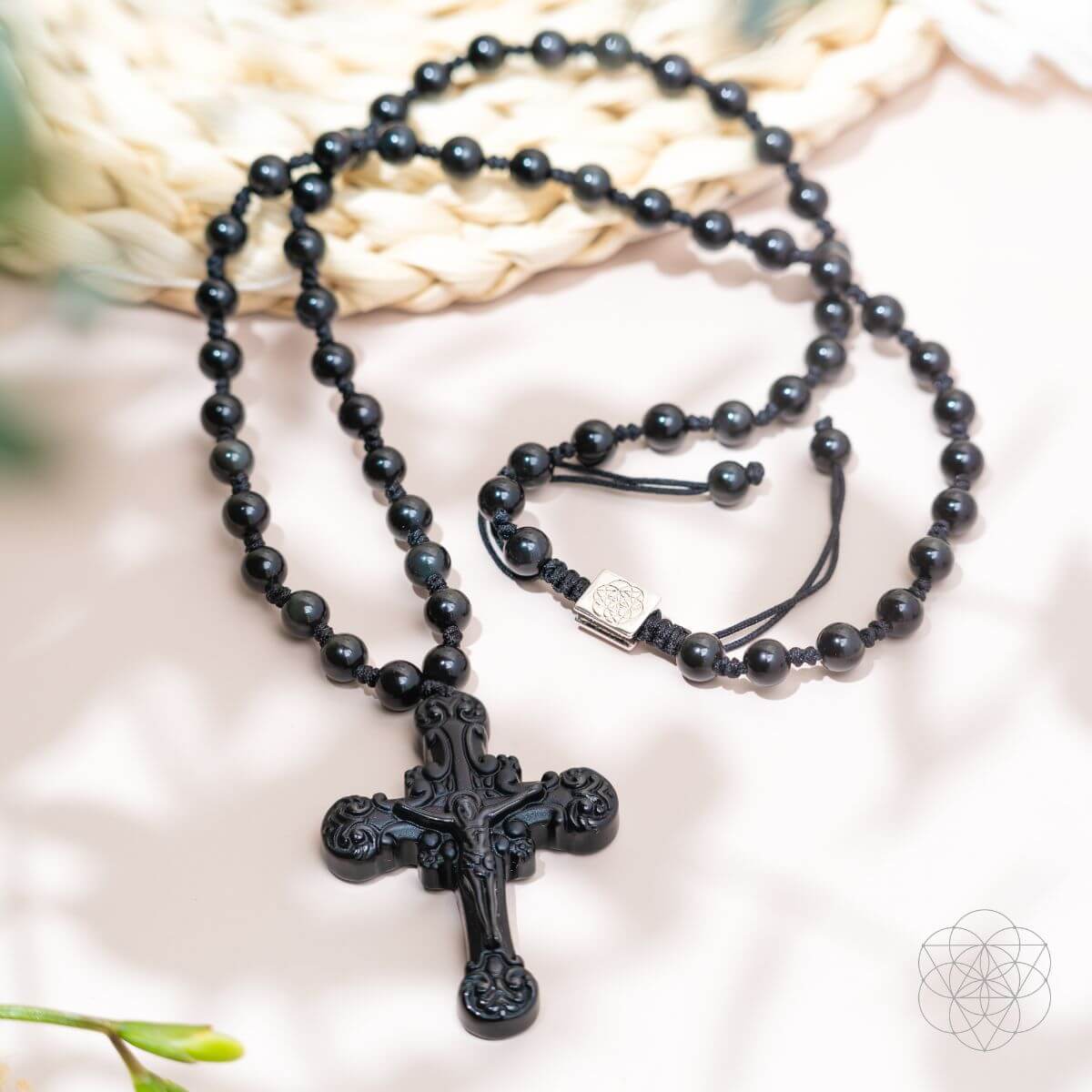Sacred Armor: Black Obsidian Cross of Faith &amp;amp; Protection