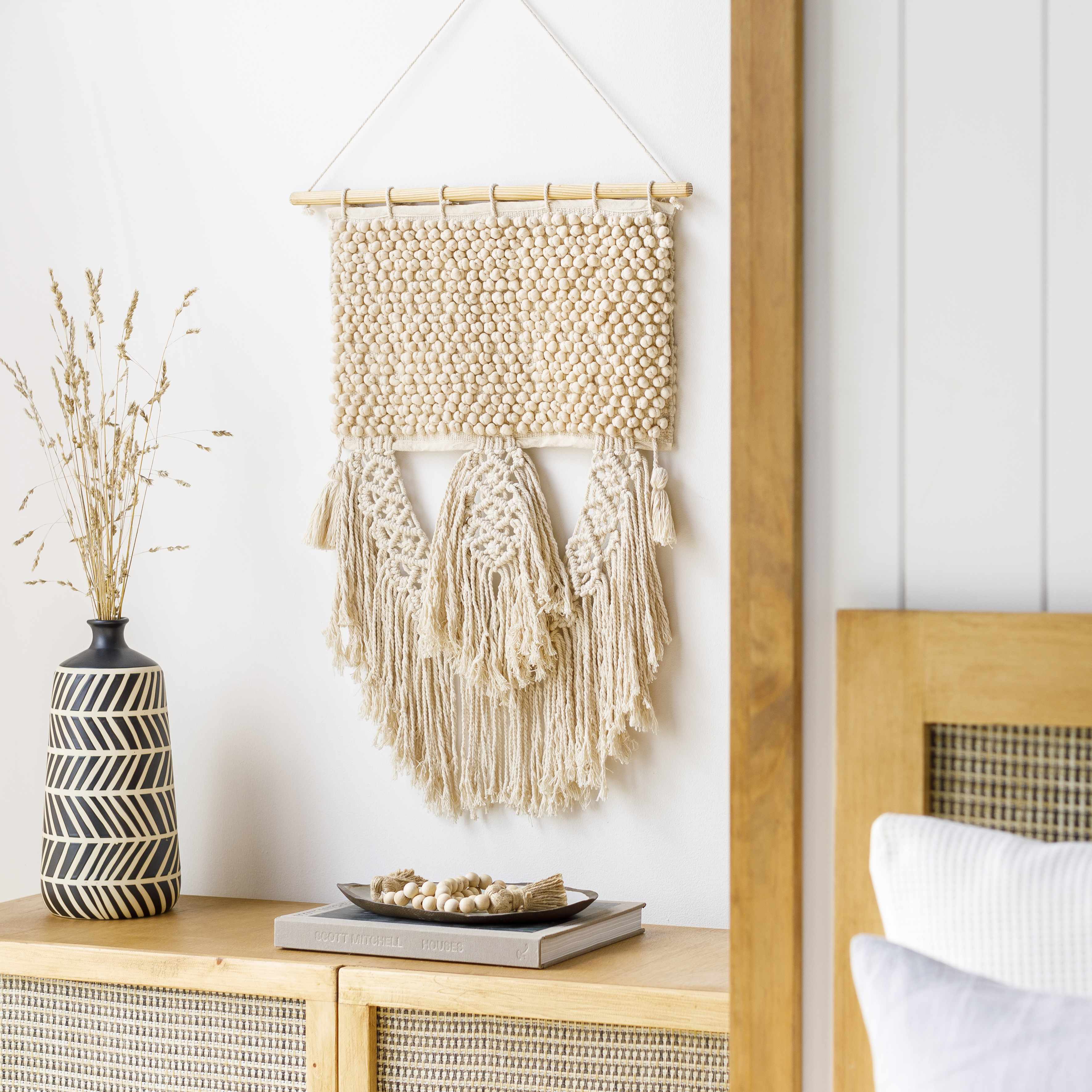 SANGALI WOVEN RATTAN WALL HANGING