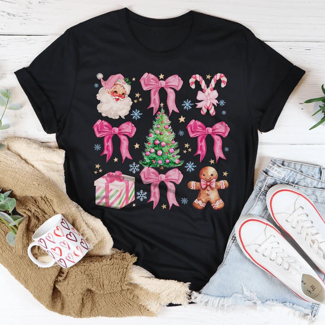 Santa Pink Coquette Tee