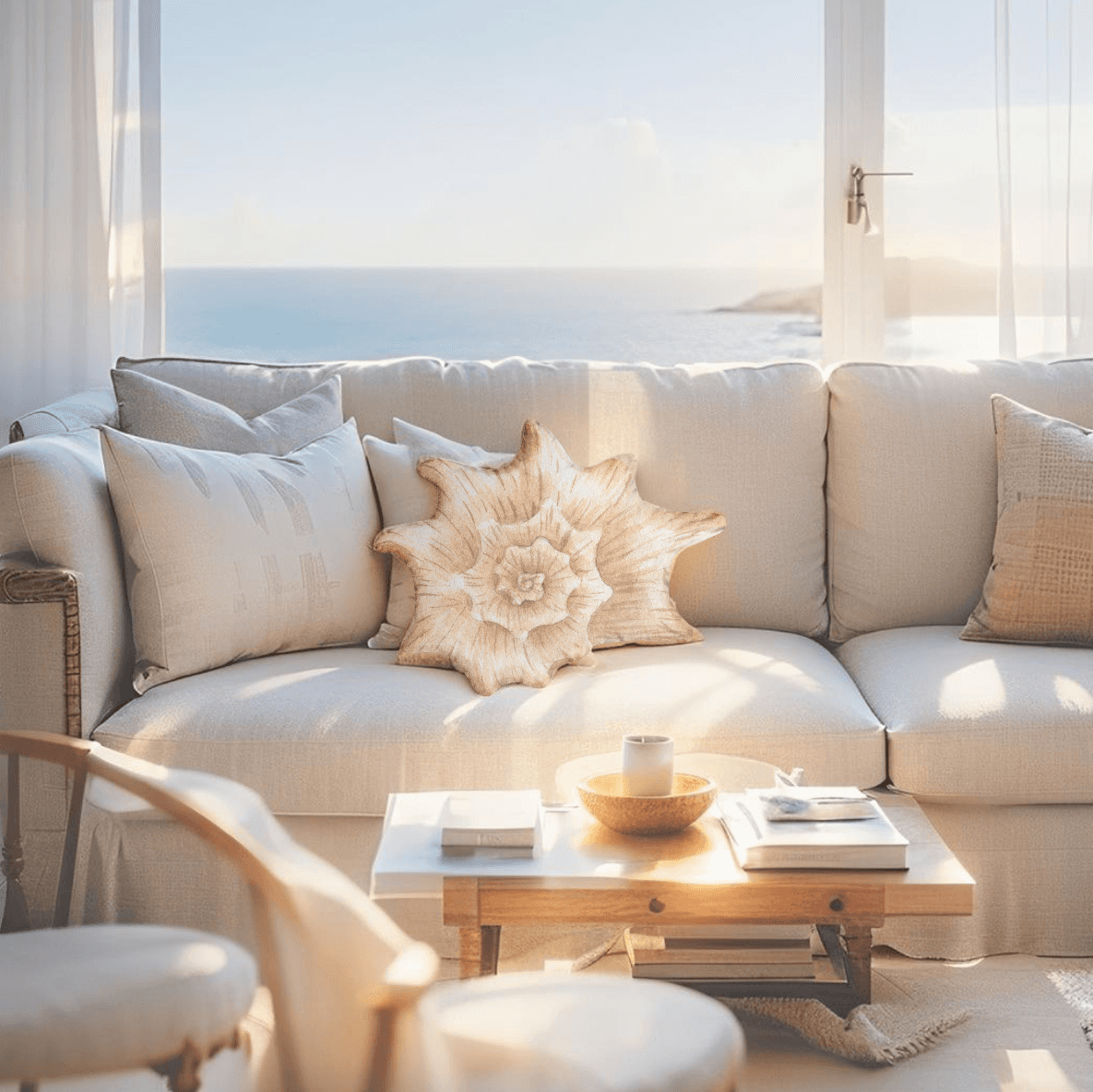 Seashell Throw Pillow