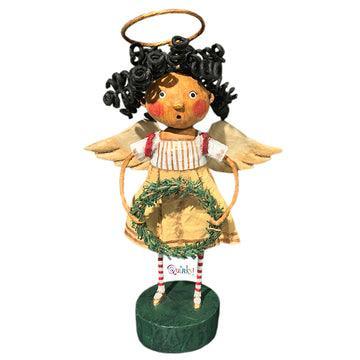 Seasons Greetings Angel Figurine by Lori Mitchell