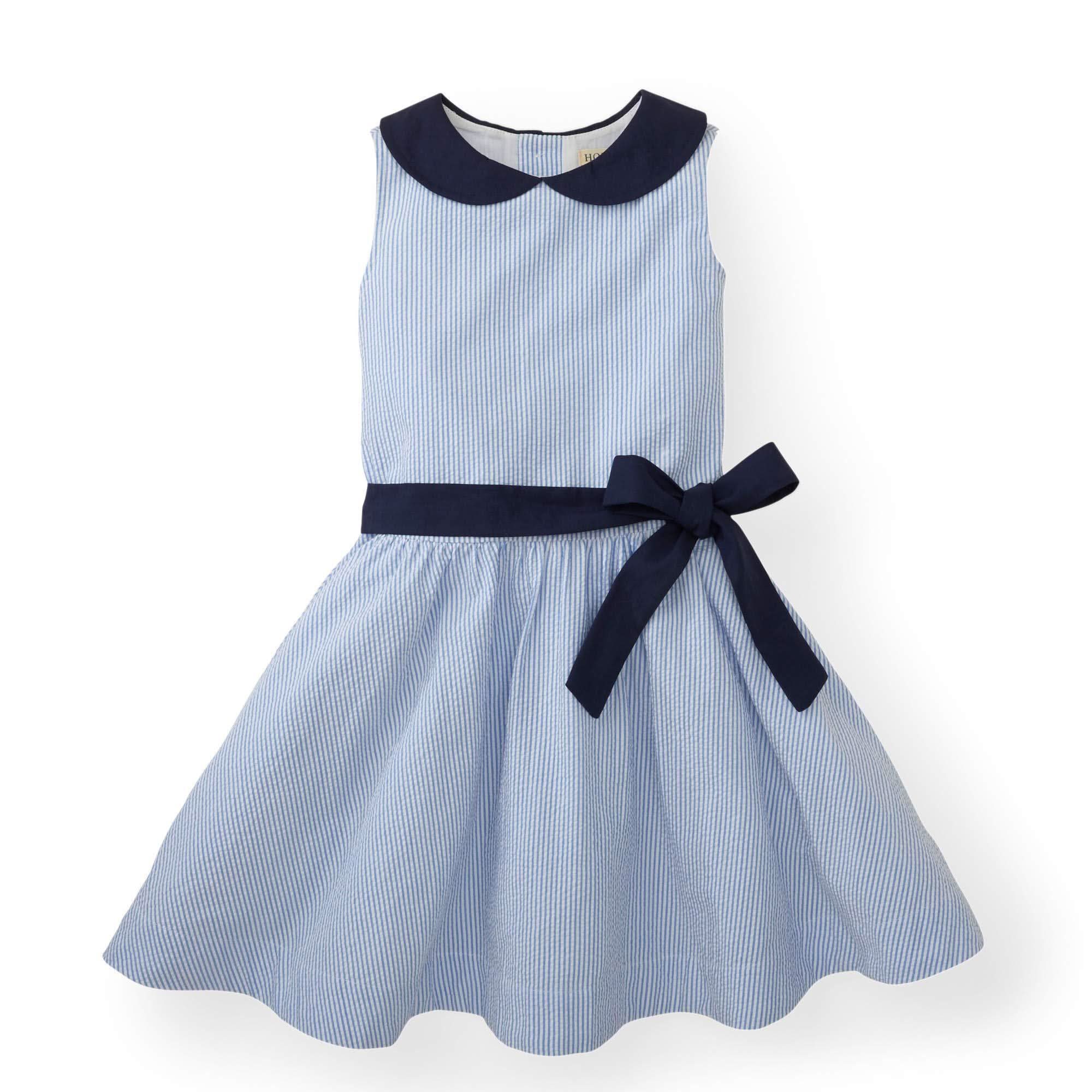 Seersucker Peter Pan Collar Dress - Baby