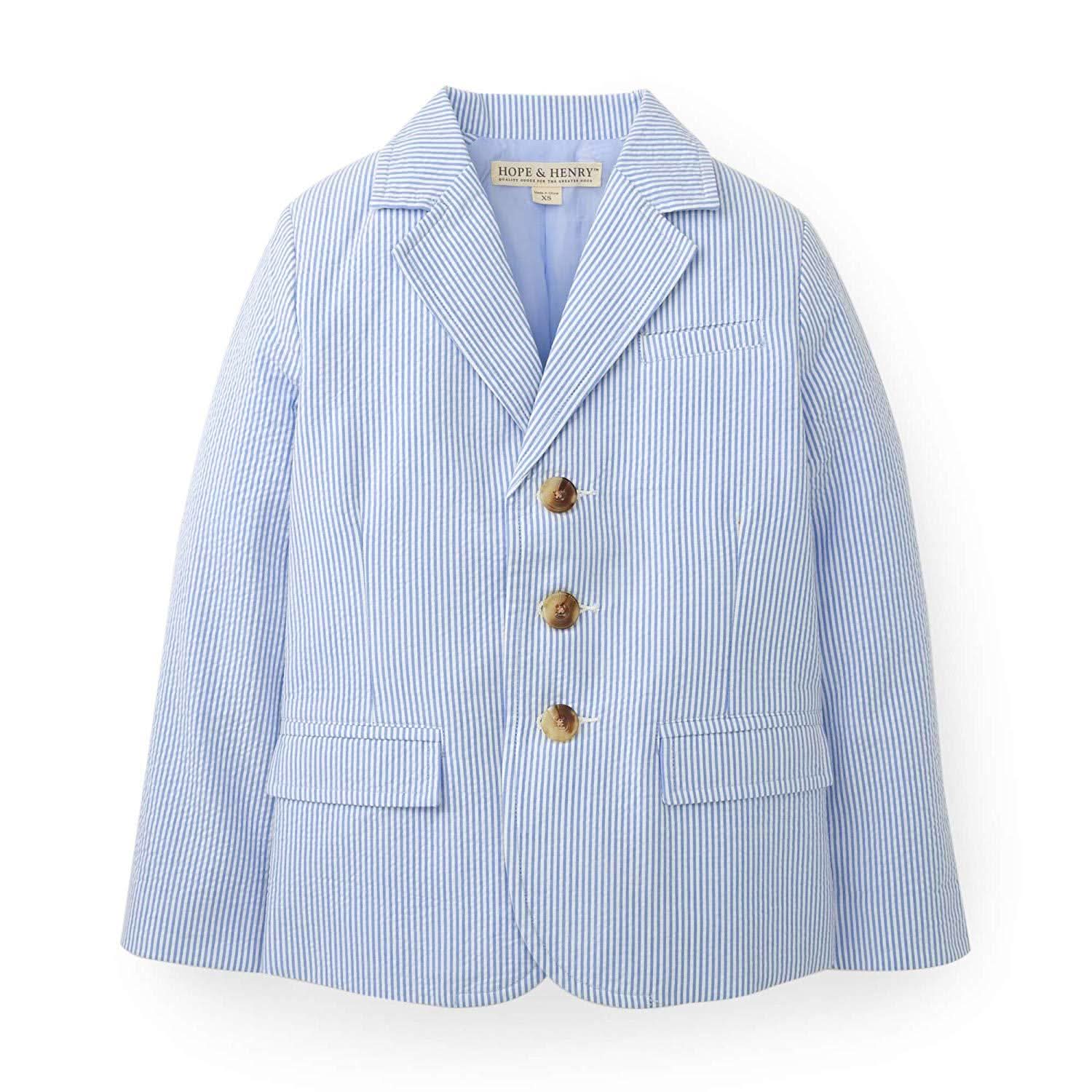 Organic Seersucker Suit Jacket - Baby
