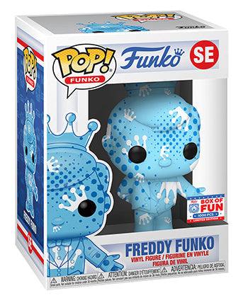 Freddy Funko (Aqua, White &amp;amp; Blue w/ Dots,  Art Series) SE - 2021 Funko Fundays Box of Fun Exclusive/1000 Made