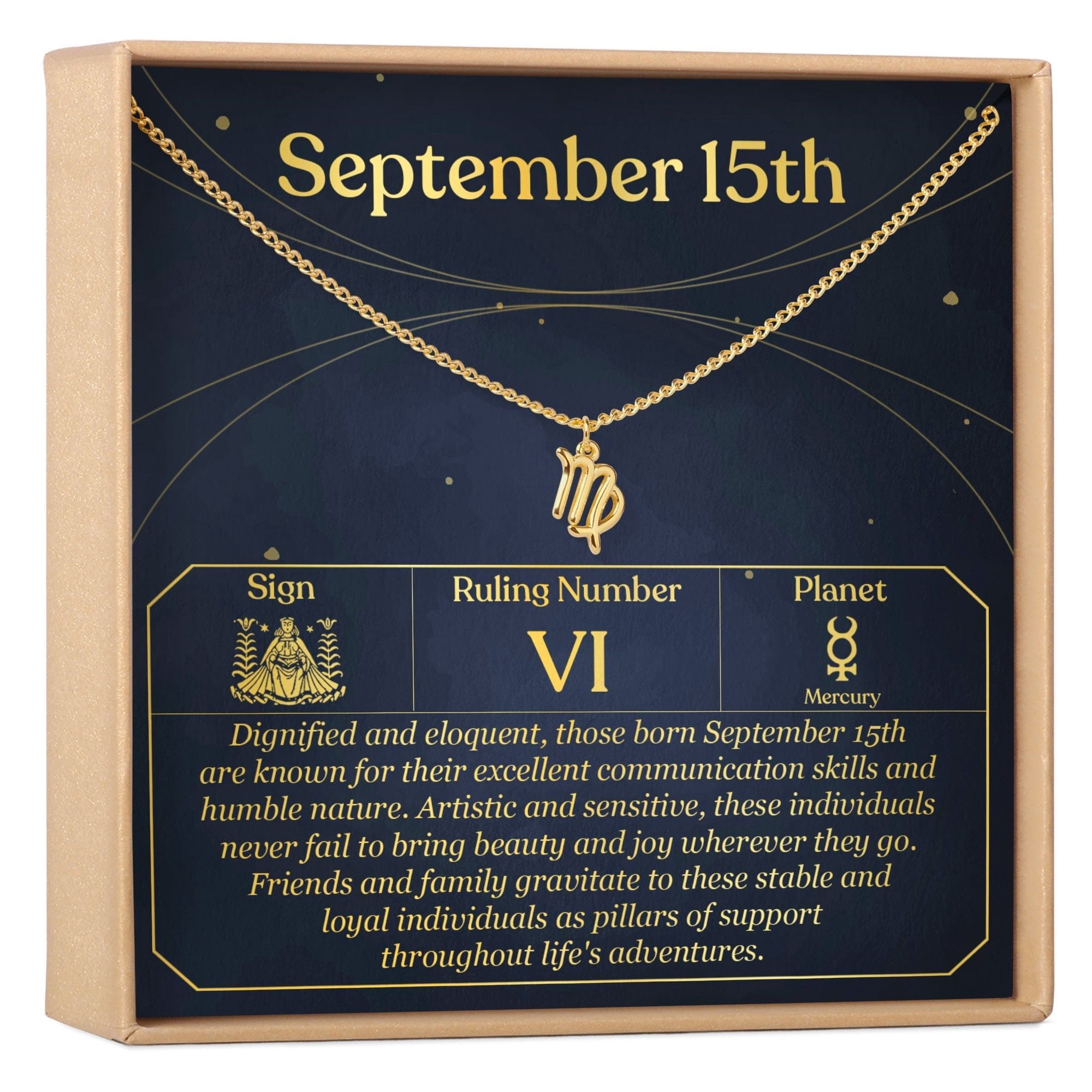 SEPTEMBER 15TH VIRGO NECKLACE