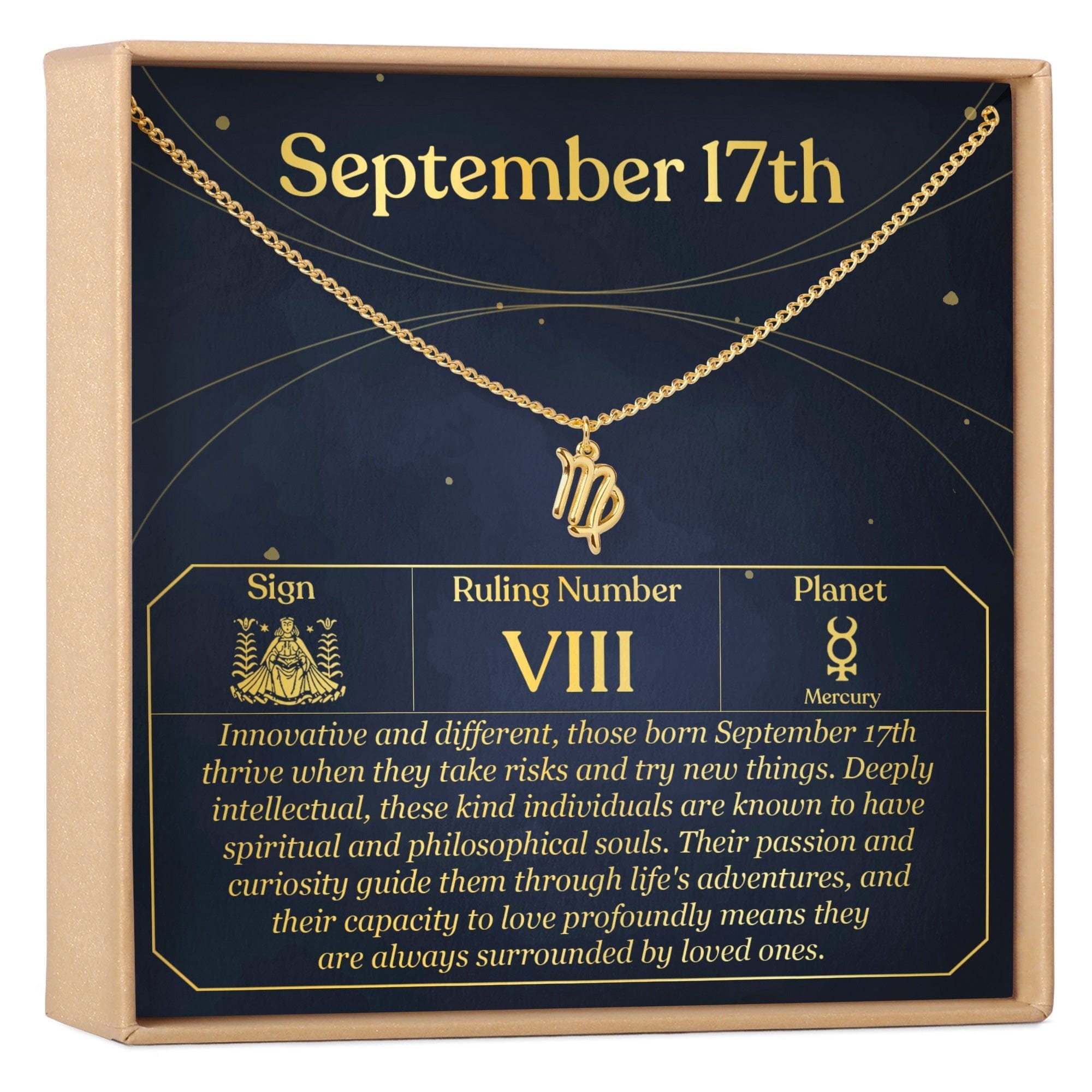 SEPTEMBER 17TH VIRGO NECKLACE