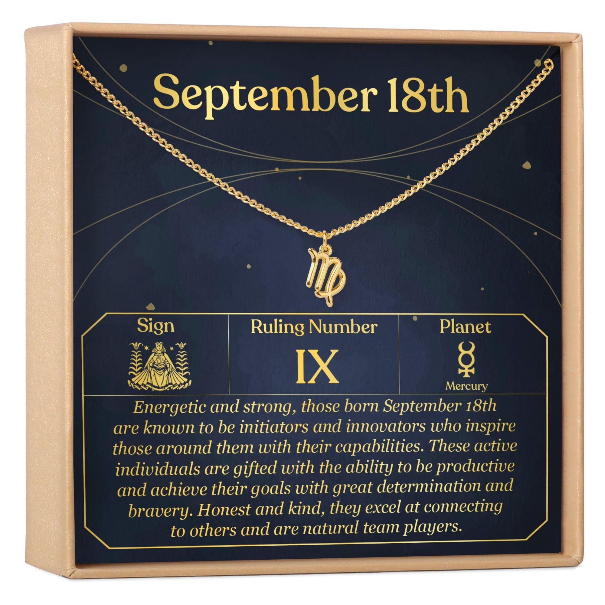 SEPTEMBER 18TH VIRGO NECKLACE