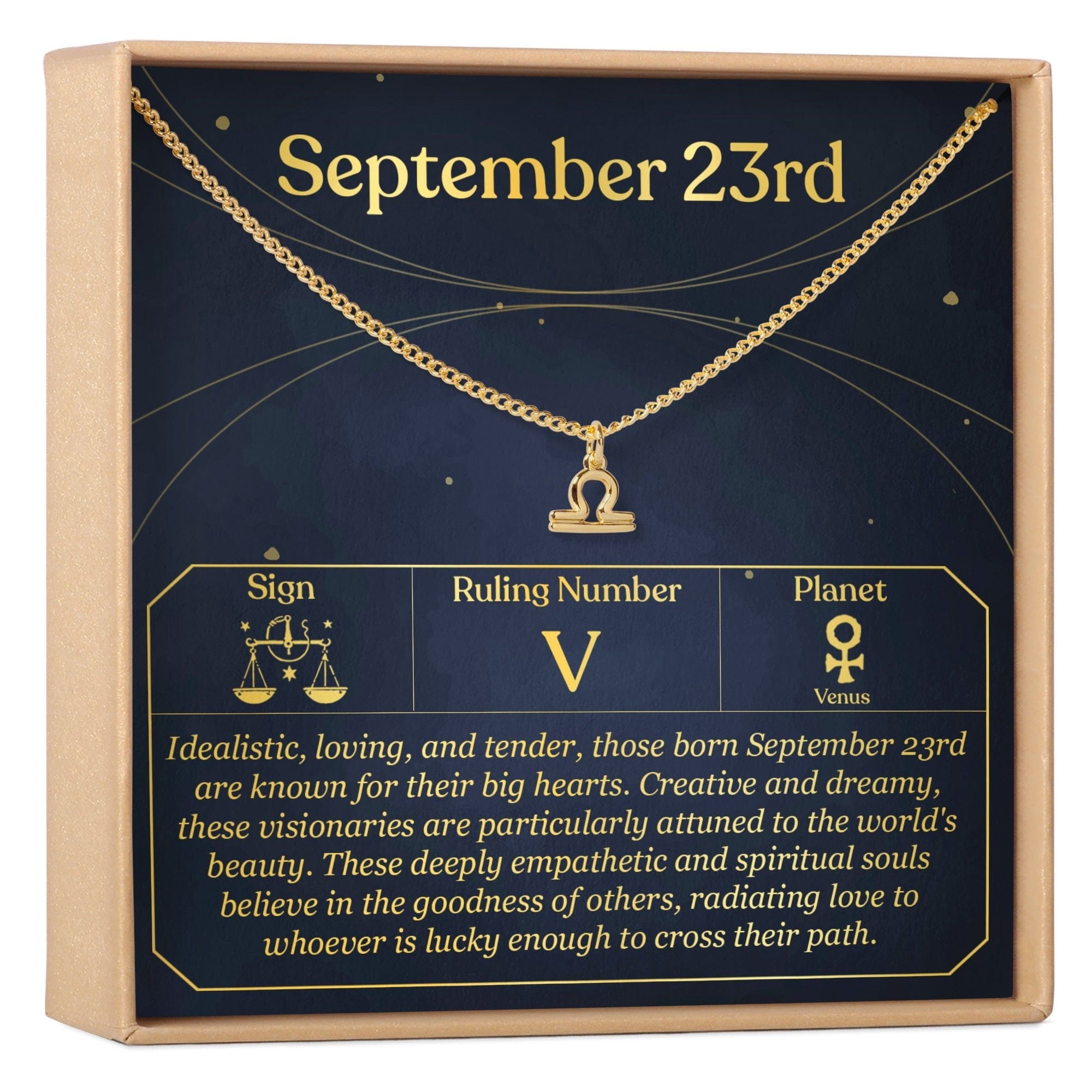 SEPTEMBER 23RD LIBRA NECKLACE