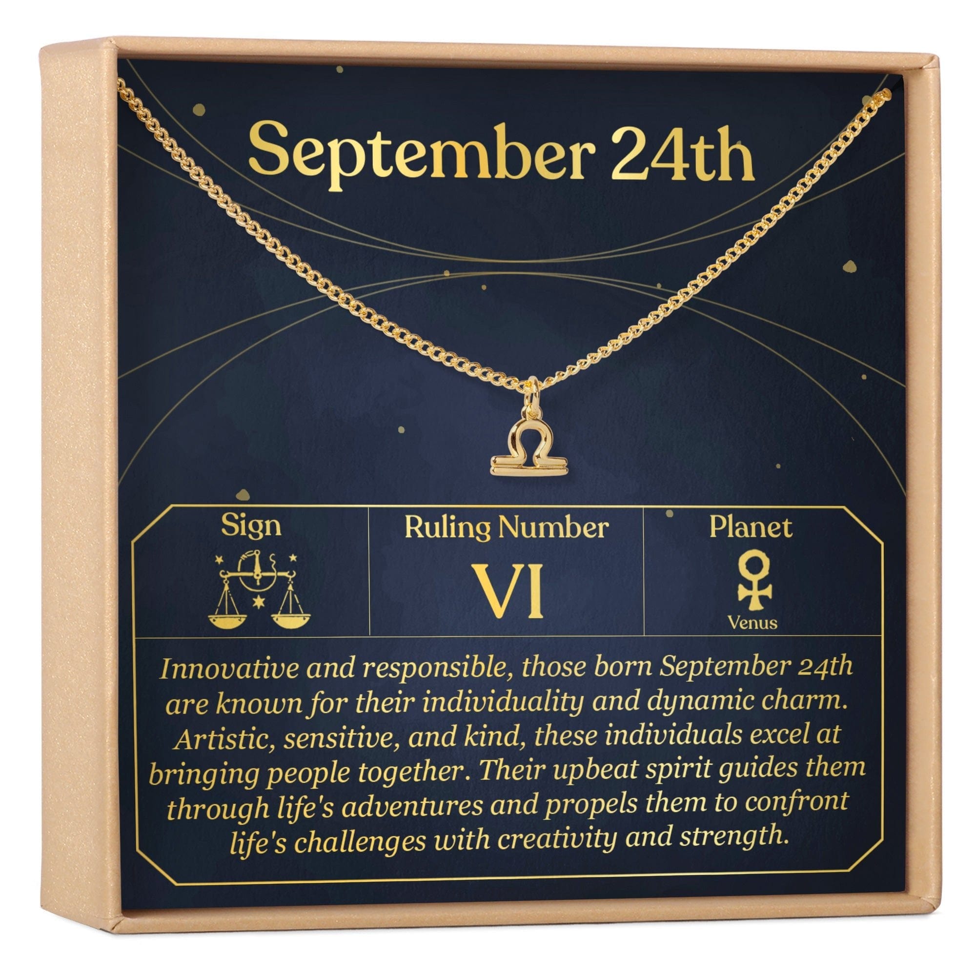 SEPTEMBER 24TH LIBRA NECKLACE