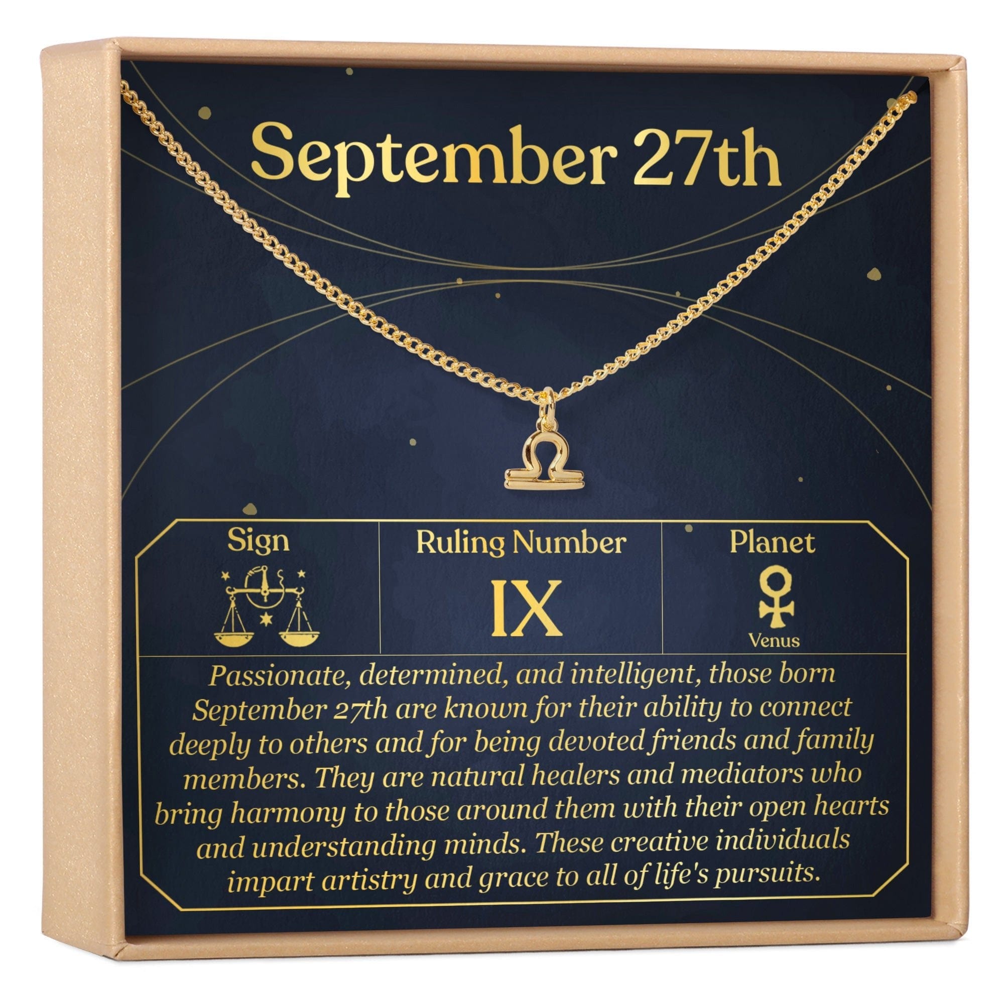 SEPTEMBER 27TH LIBRA NECKLACE