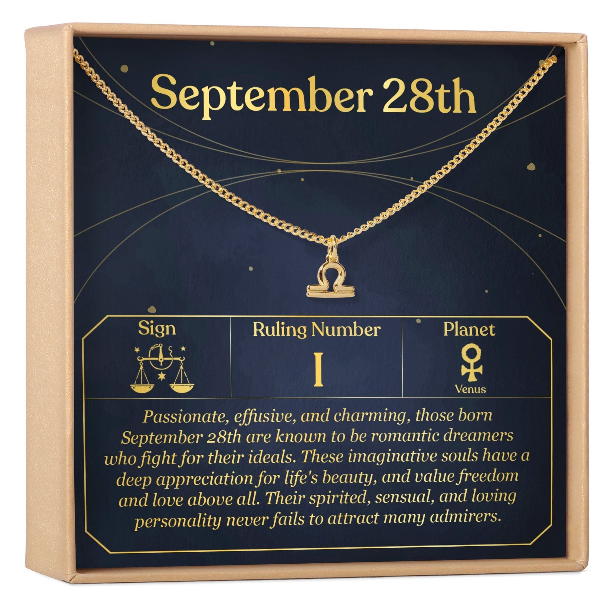 SEPTEMBER 28TH LIBRA NECKLACE