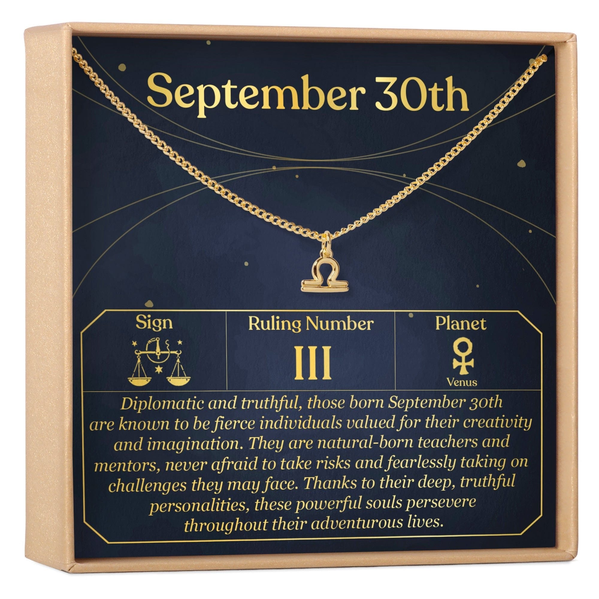 SEPTEMBER 30TH LIBRA NECKLACE