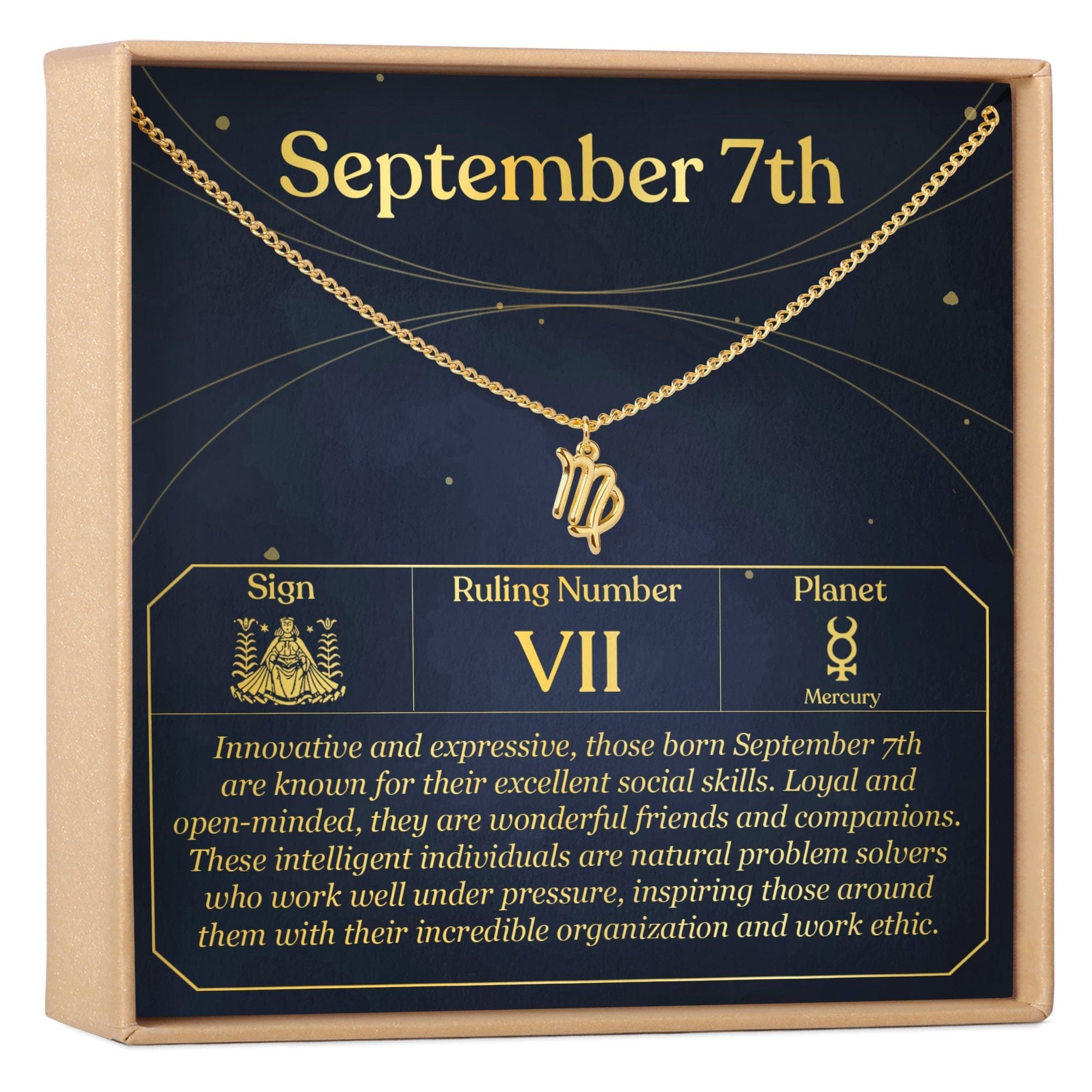 SEPTEMBER 7TH VIRGO NECKLACE