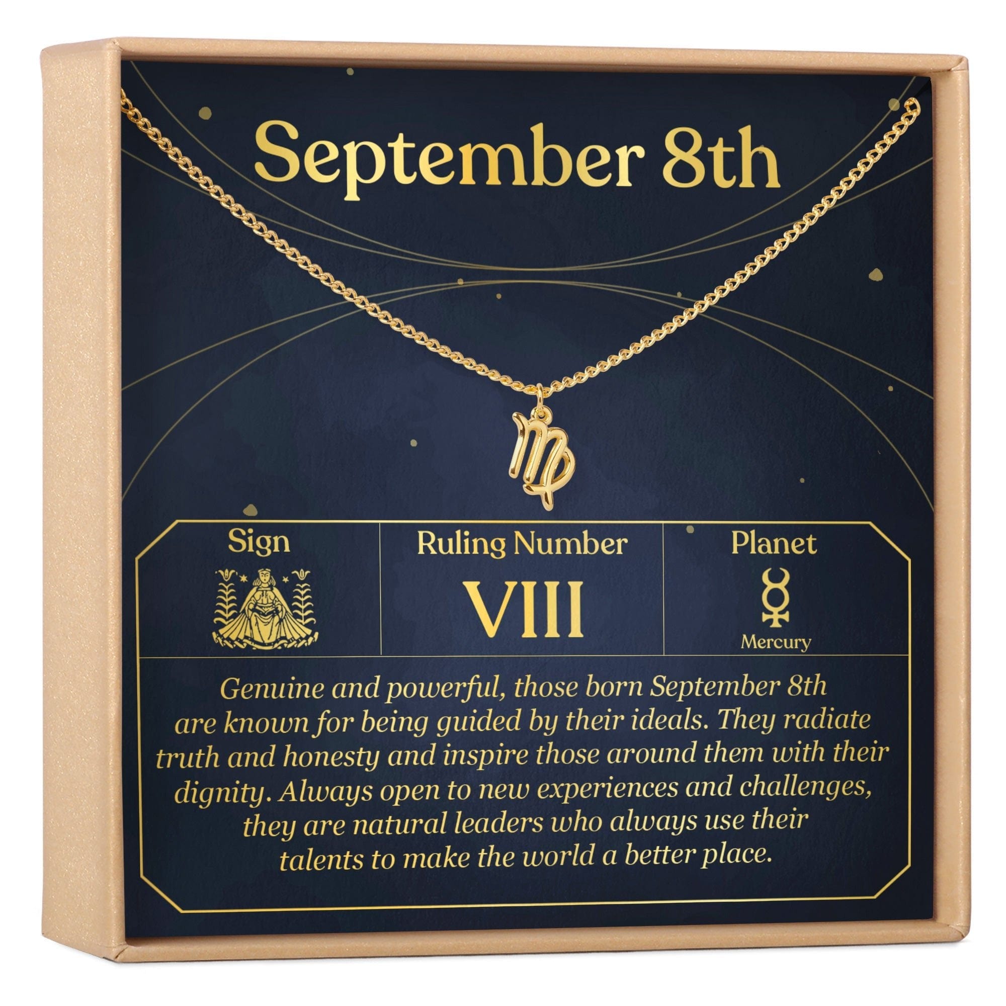SEPTEMBER 8TH VIRGO NECKLACE