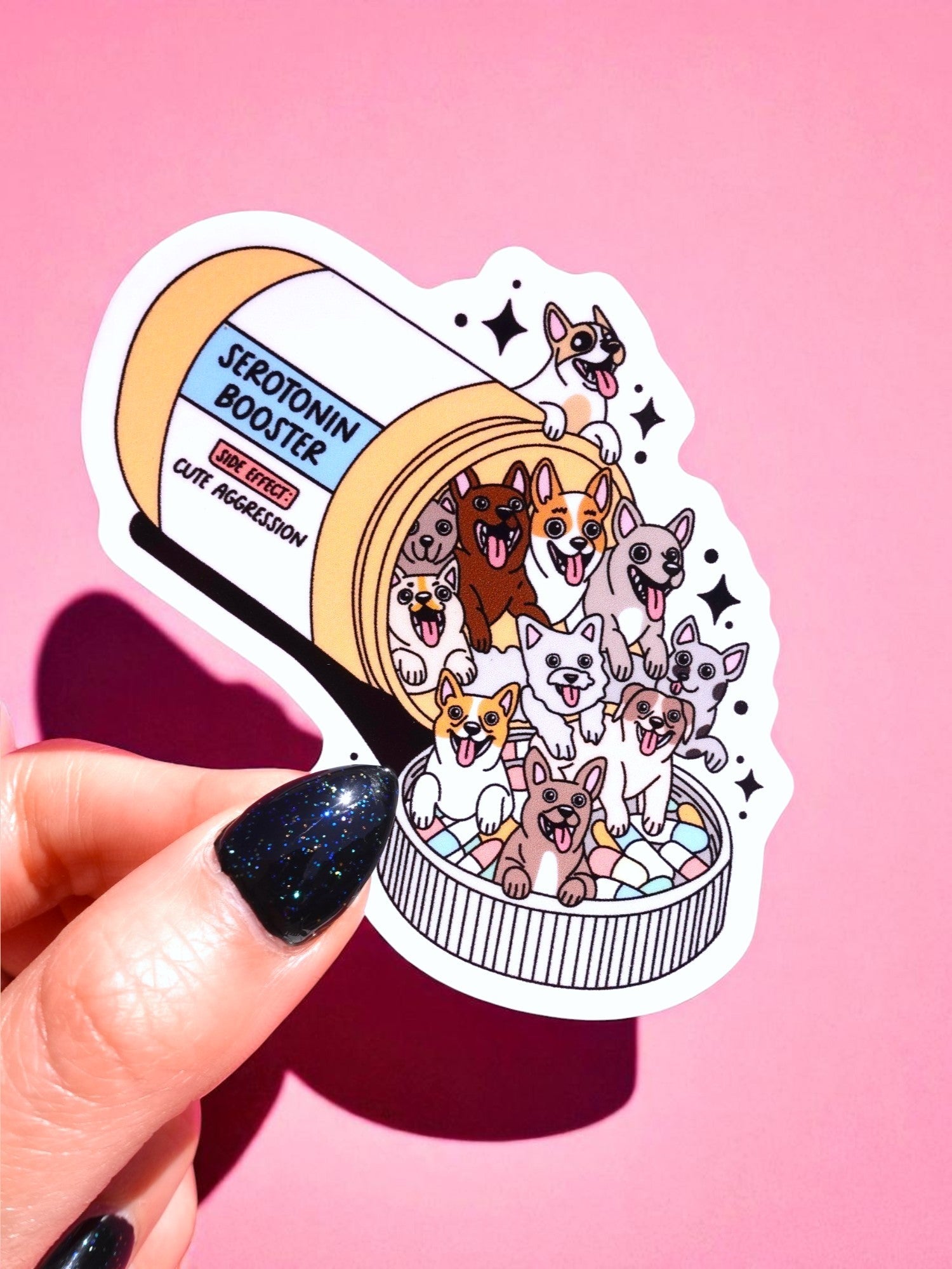 Dogs Serotonin Booster Sticker