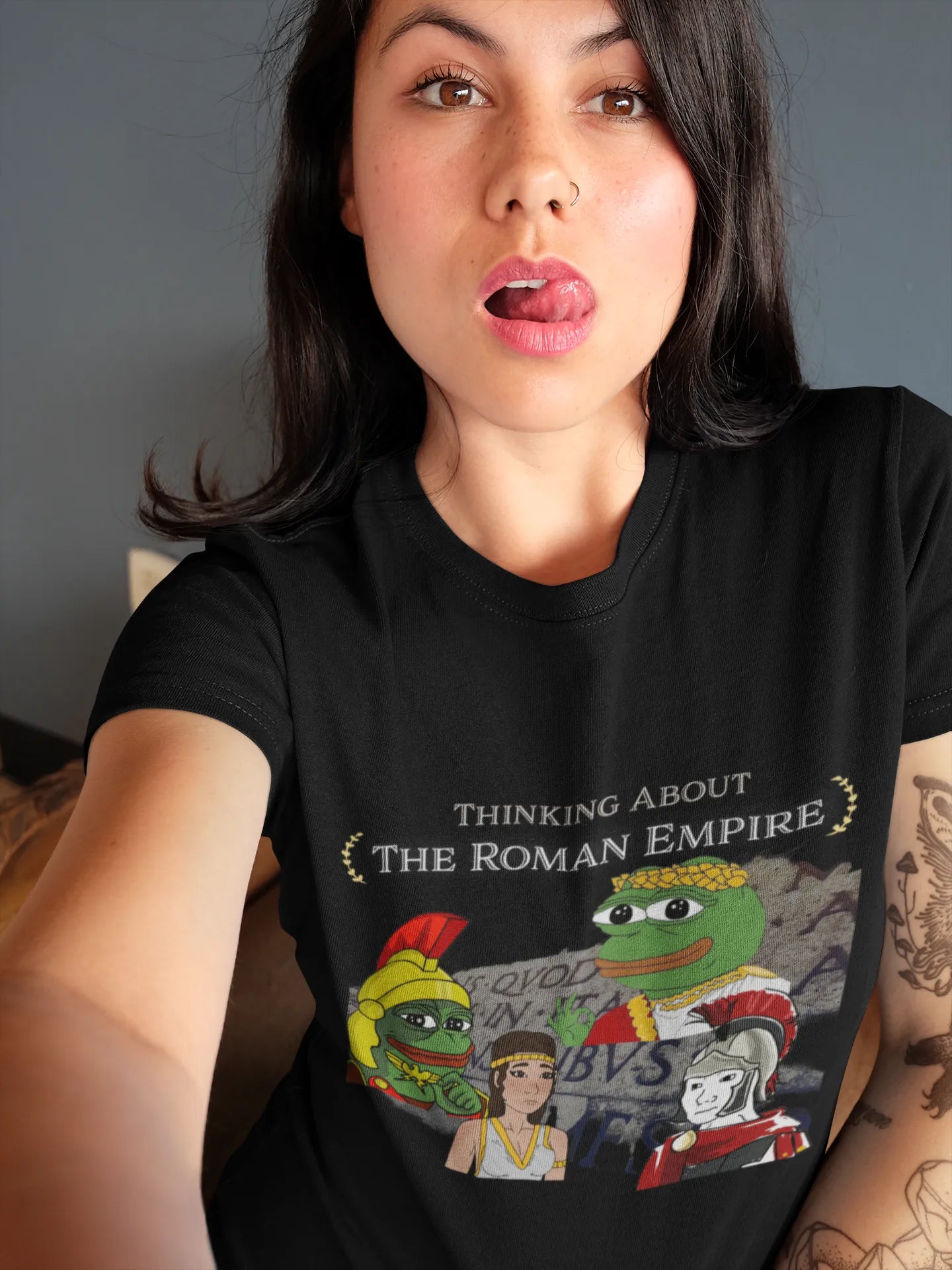 Thinking About The Roman Empire Pepe Shirt