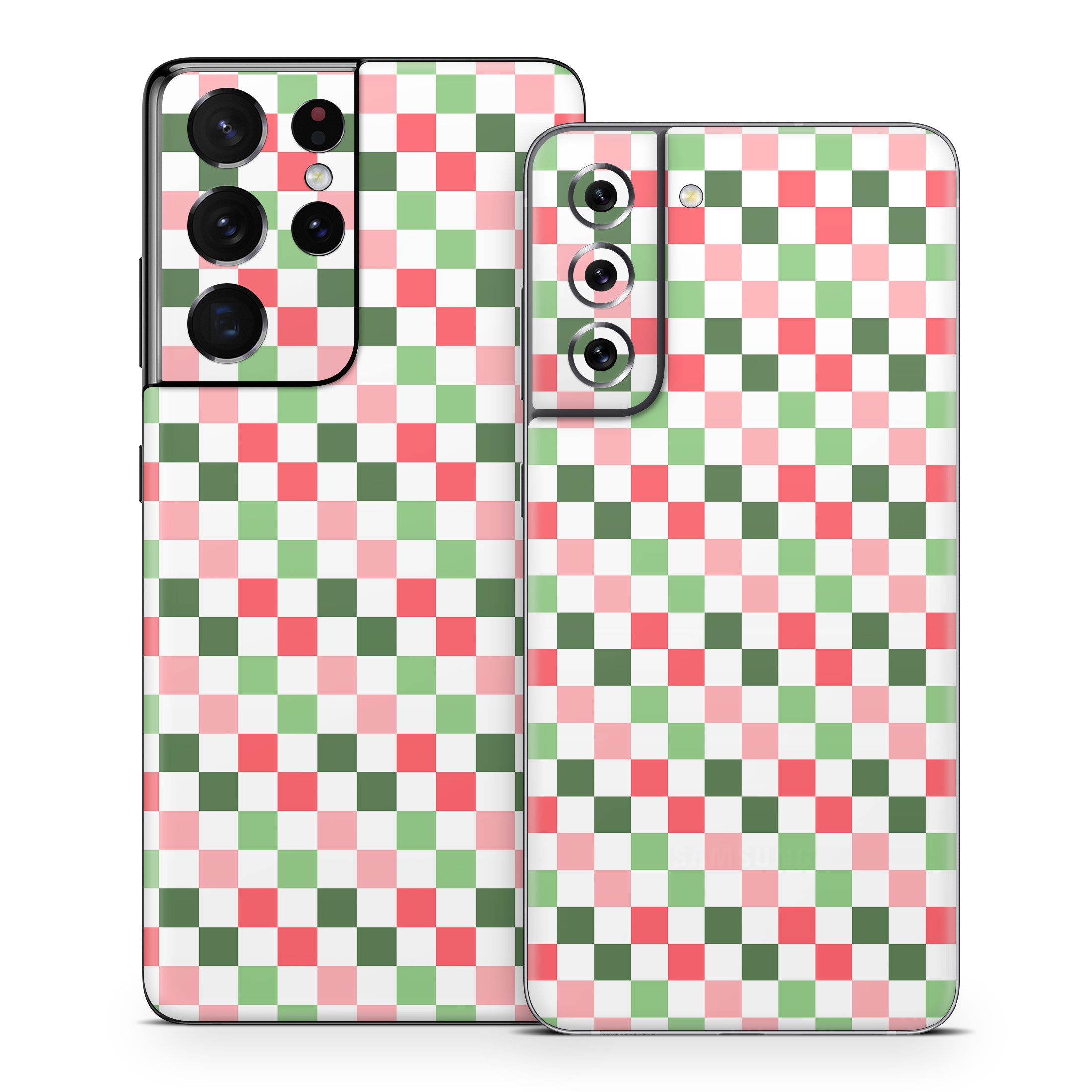 Christmas Checkers - Samsung Galaxy S21 Skin