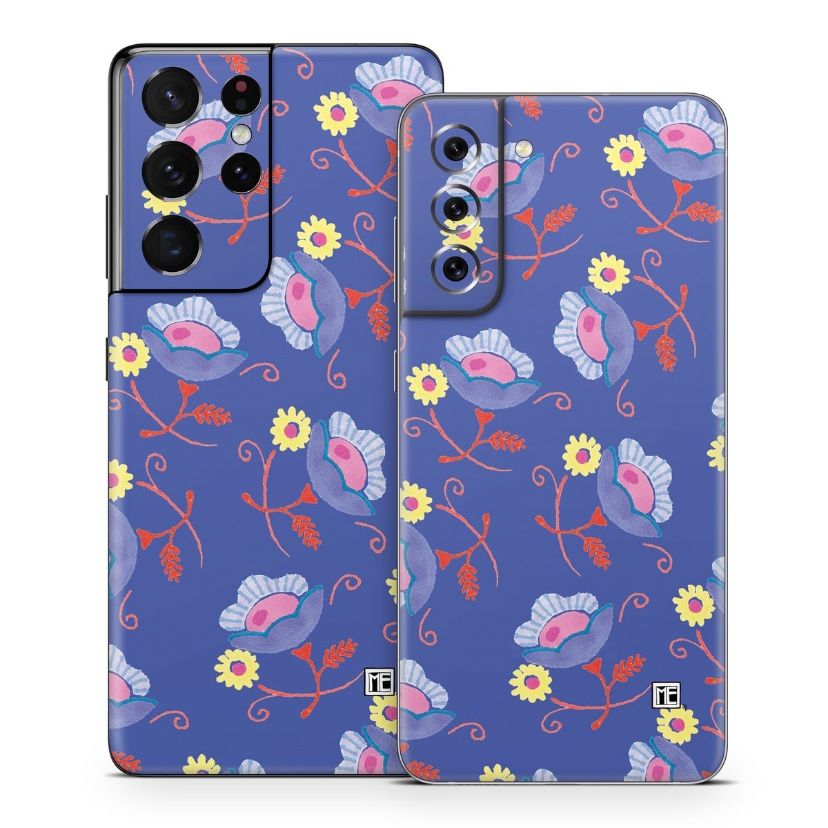 Purple Flowers - Samsung Galaxy S21 Skin