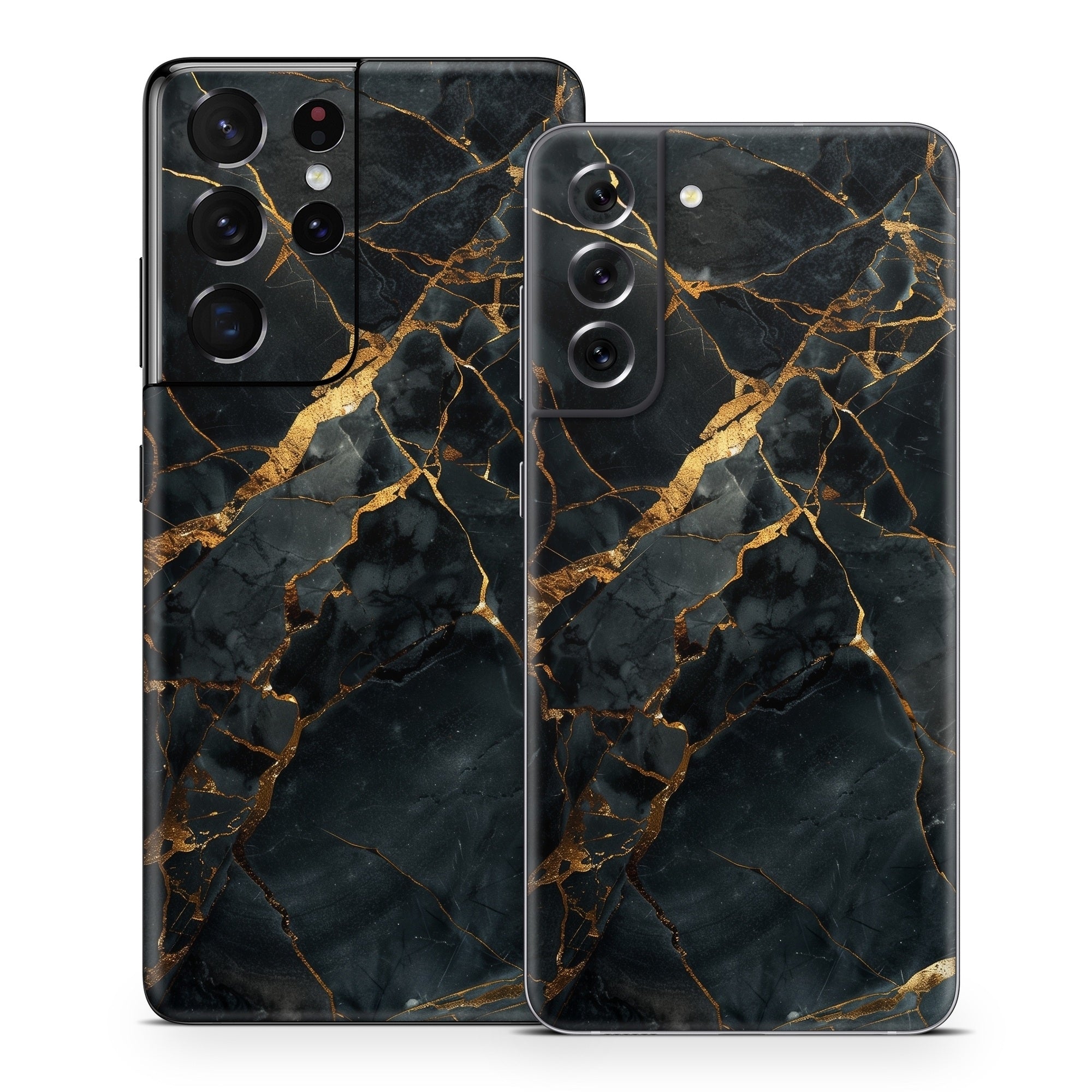 Repaired Black Marble - Samsung Galaxy S21 Skin