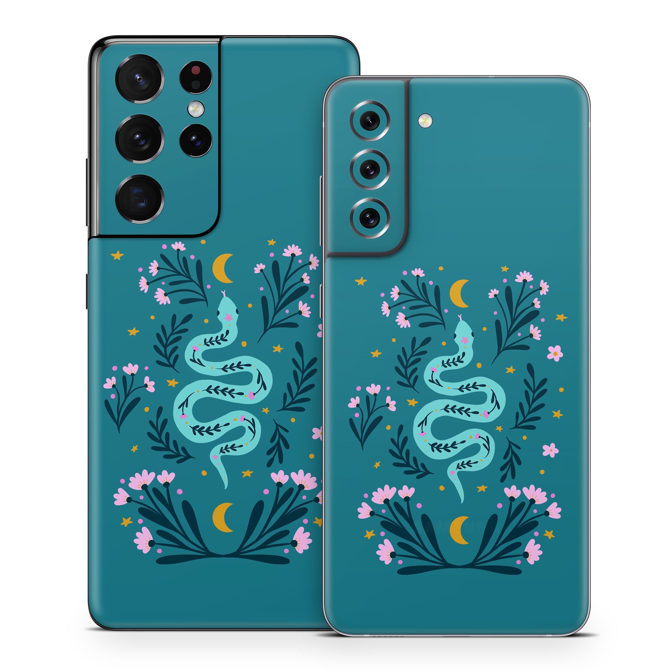 Snake and Flowers - Samsung Galaxy S21 Skin