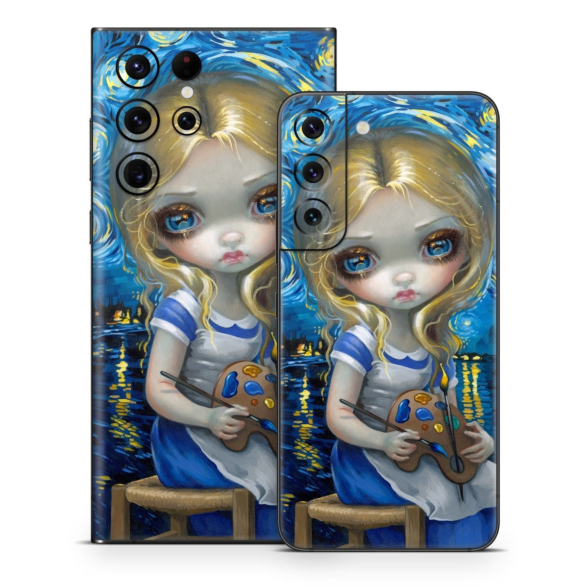 Alice in a Van Gogh - Samsung Galaxy S22 Skin