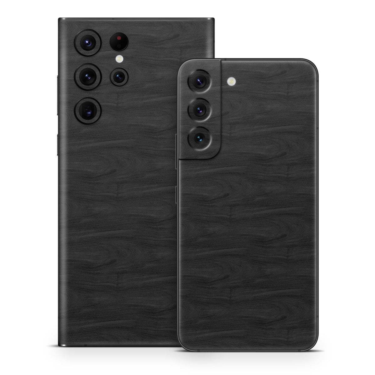 Black Woodgrain - Samsung Galaxy S22 Skin