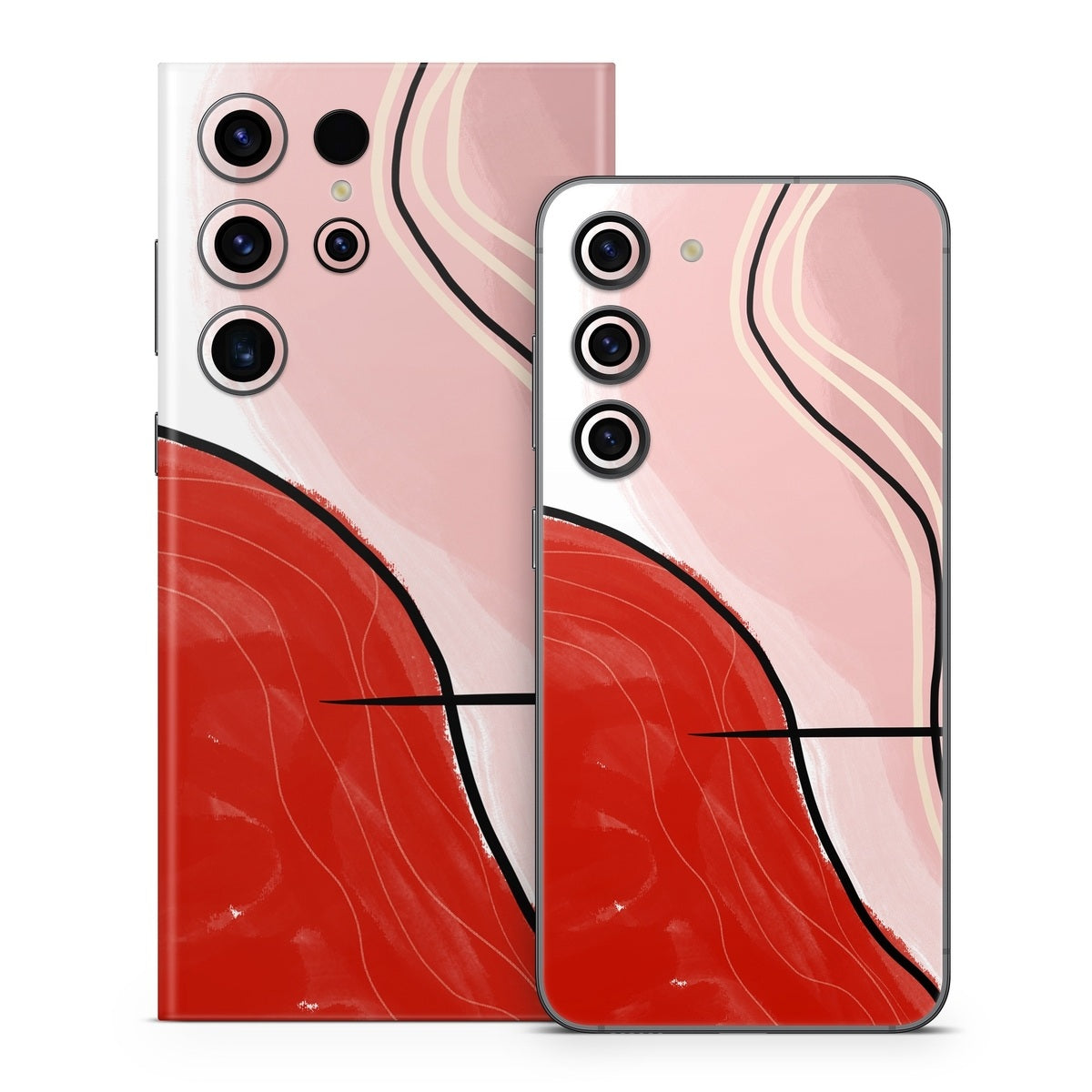 Abstract Red - Samsung Galaxy S23 Skin