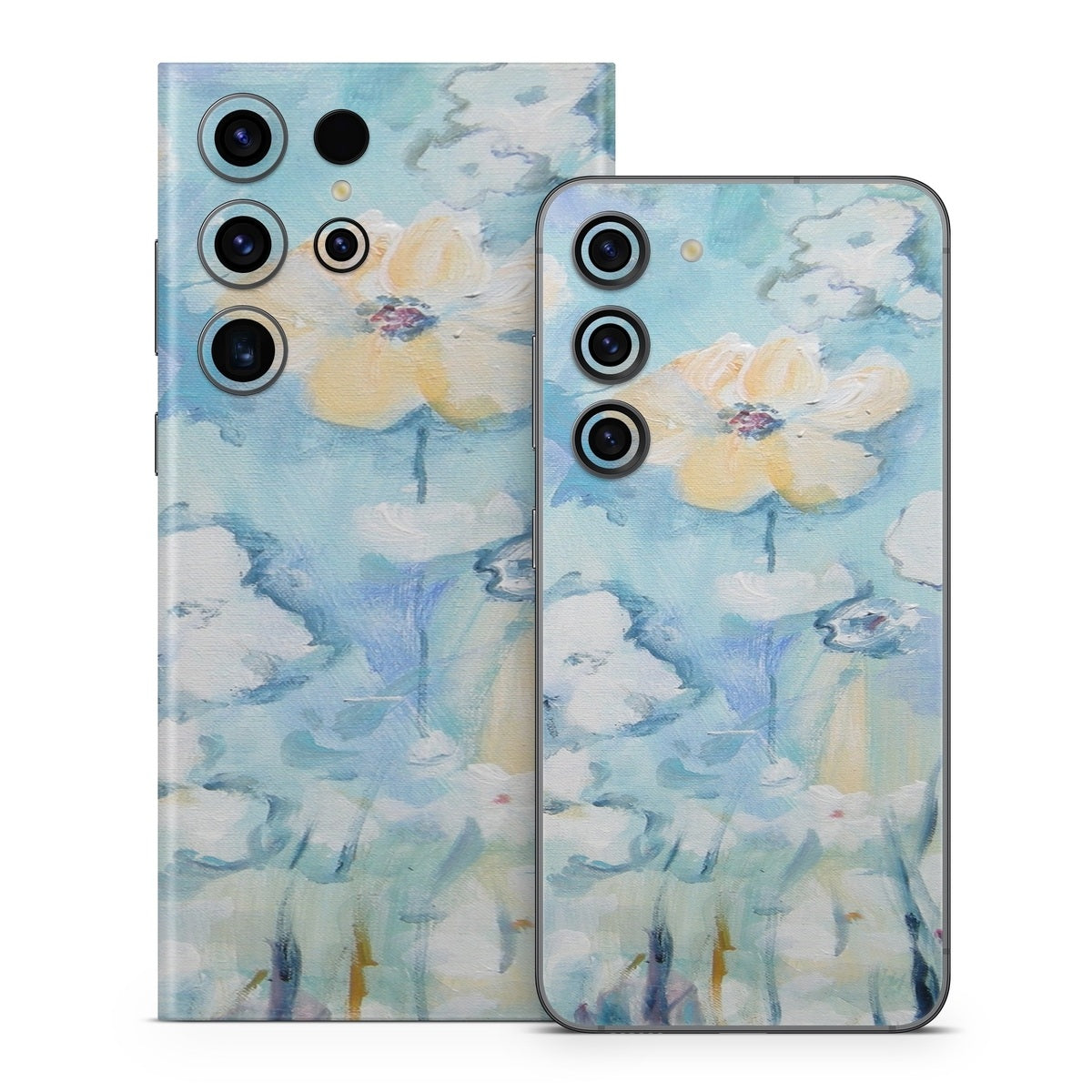 White &amp;amp; Blue - Samsung Galaxy S23 Skin