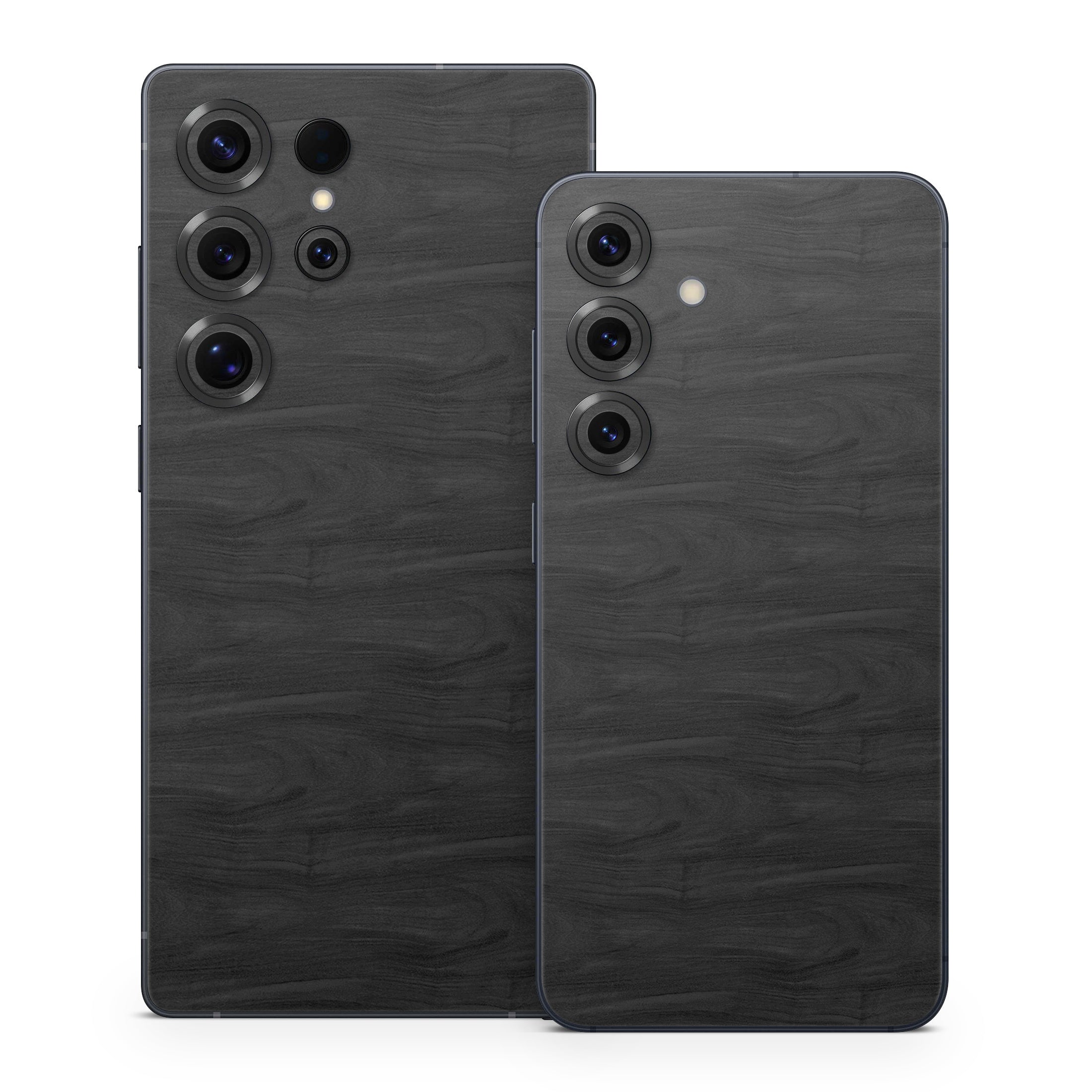 Black Woodgrain - Samsung Galaxy S25 Skin