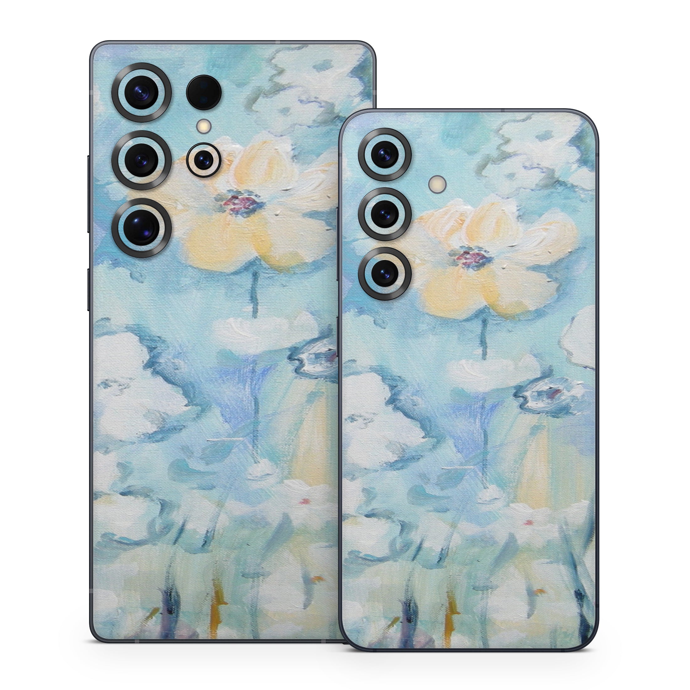 White &amp;amp; Blue - Samsung Galaxy S25 Skin