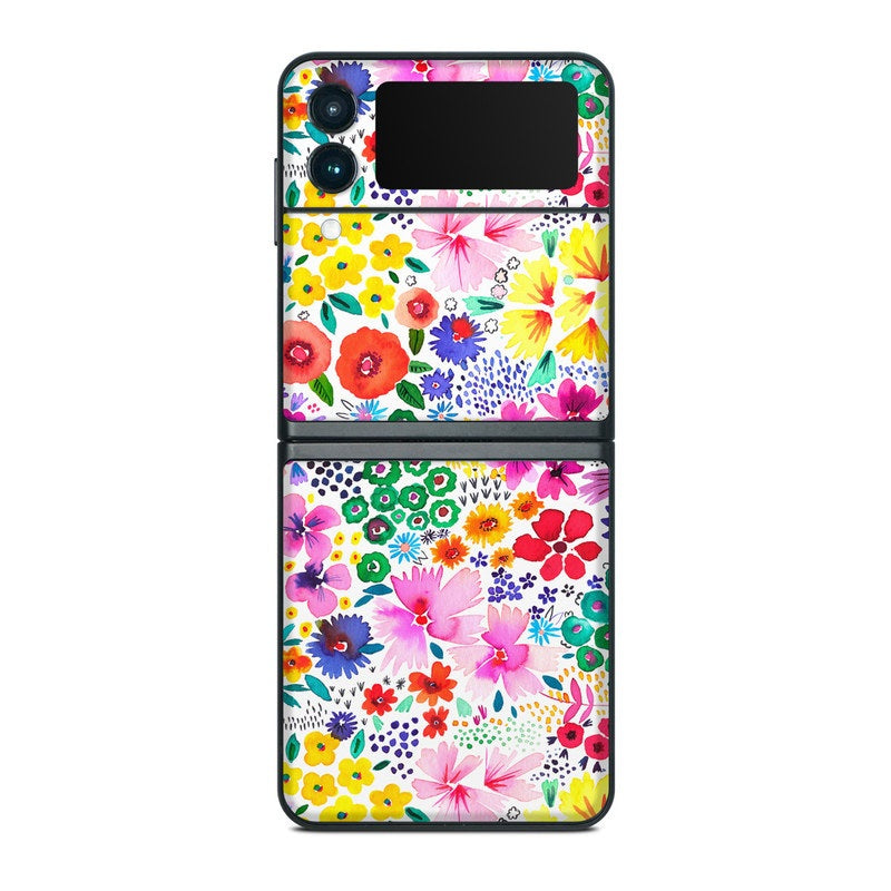 Artful Little Flowers - Samsung Galaxy Z Flip 3 Skin