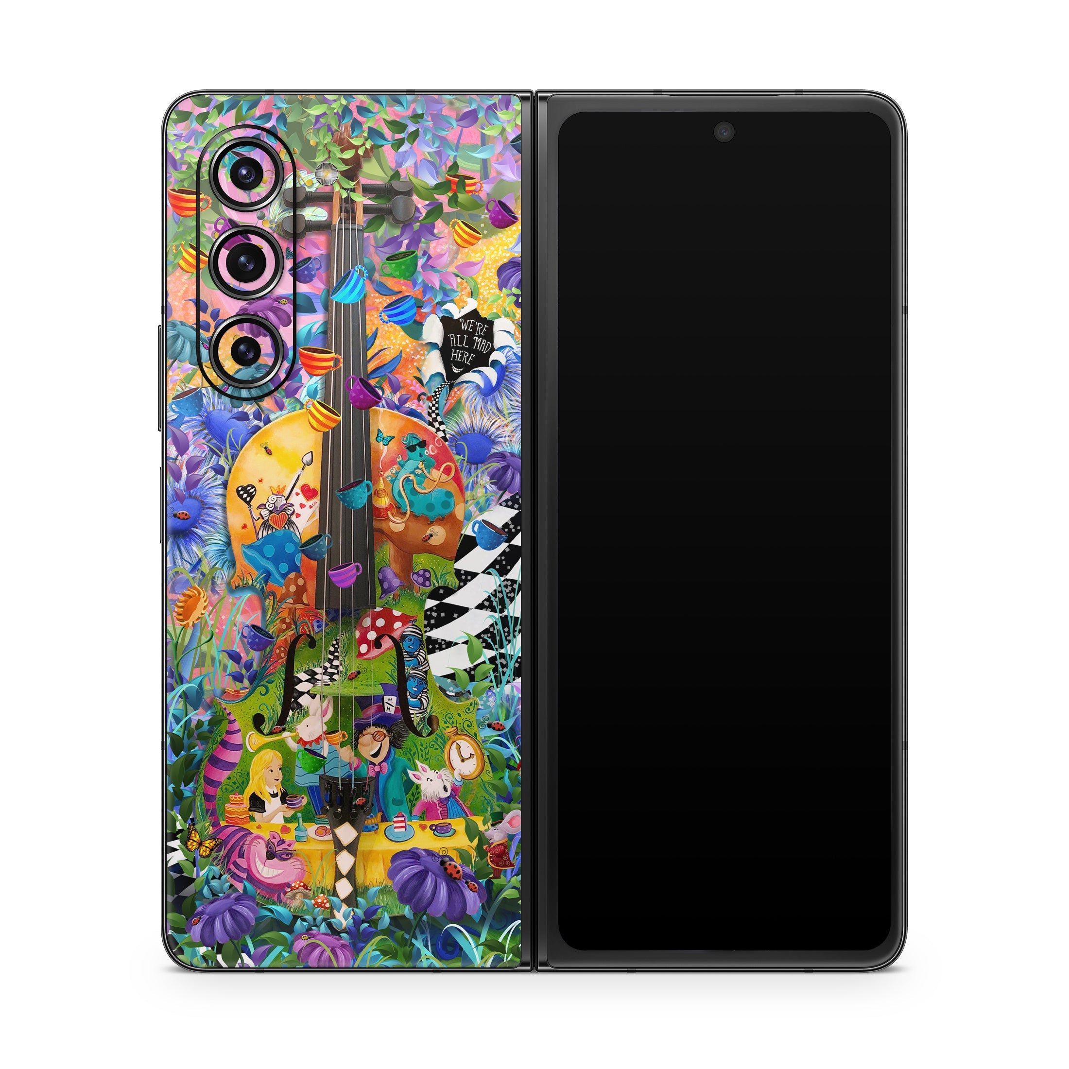 Alice&amp;#39;s Wonderland Tea Party - Samsung Galaxy Z Fold5 Skin
