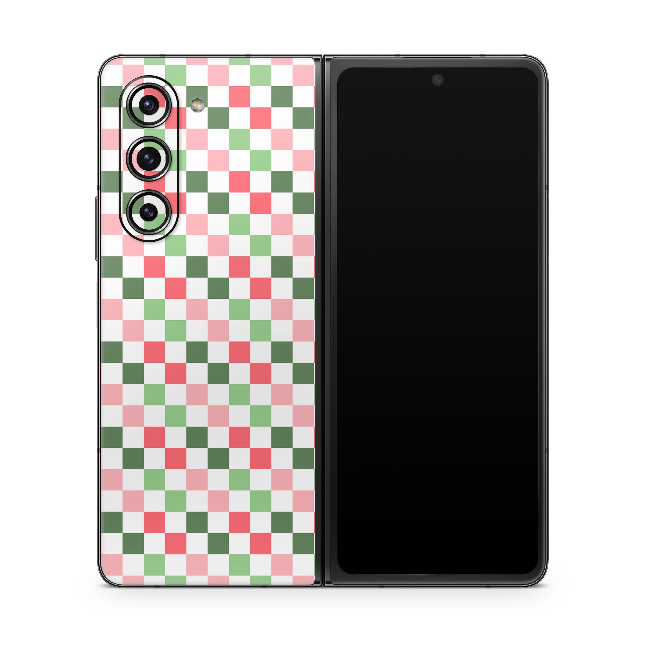 Christmas Checkers - Samsung Galaxy Z Fold5 Skin