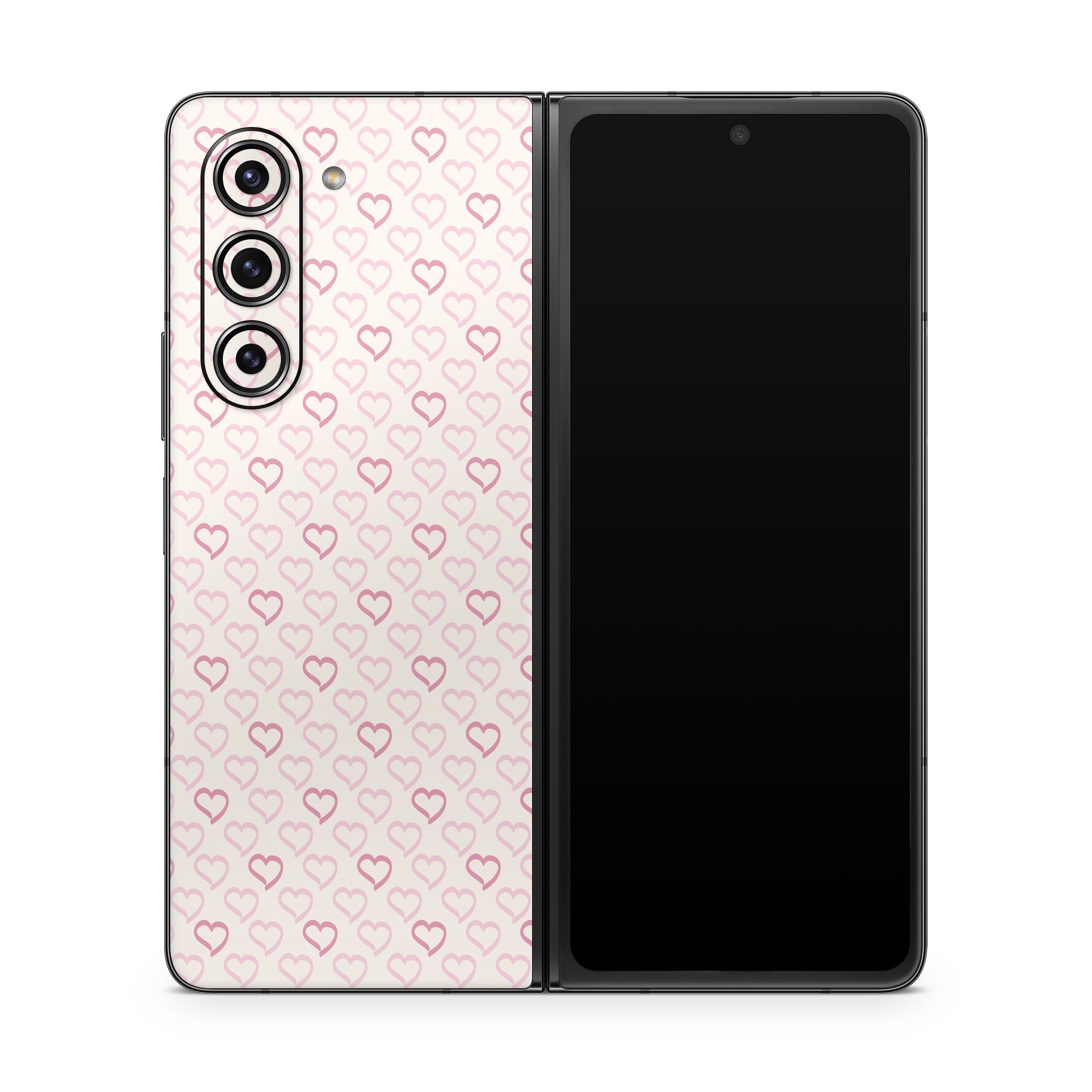 Patterned Hearts - Samsung Galaxy Z Fold5 Skin