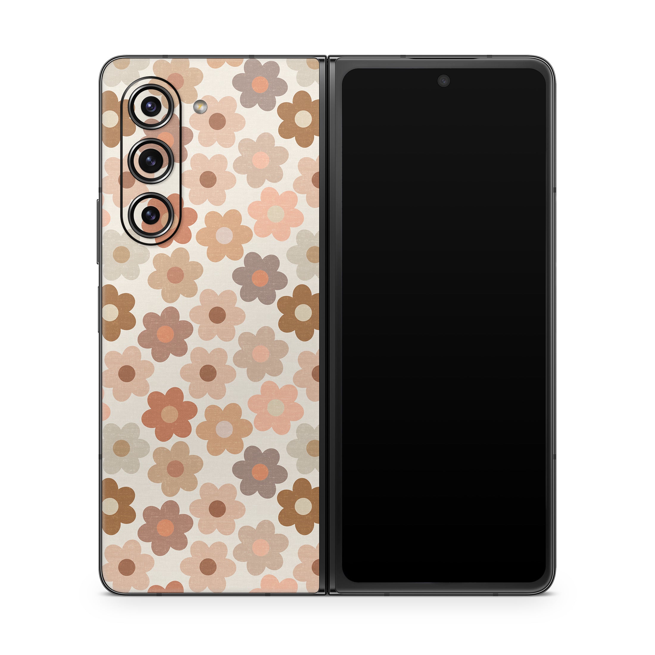 Terracotta Daisies - Samsung Galaxy Z Fold5 Skin
