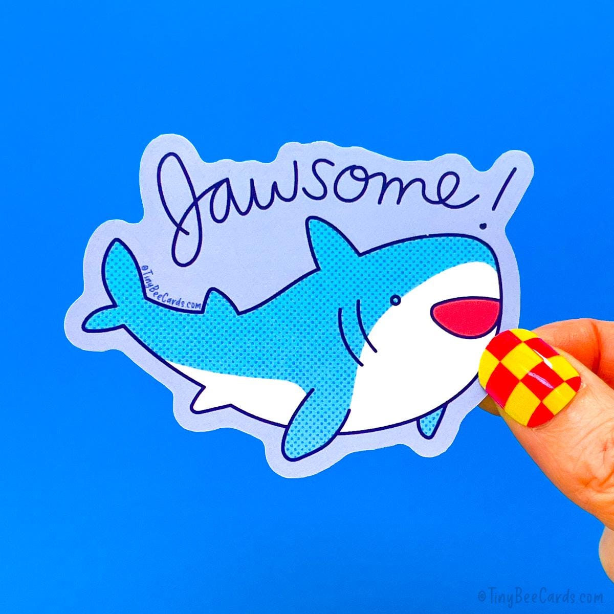 Shark Vinyl Sticker &amp;quot;Jawsome!&amp;quot;