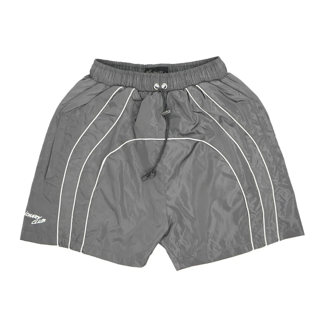 “RADIANT AURA” NYLON SHORTS ( SHADOW GREY)