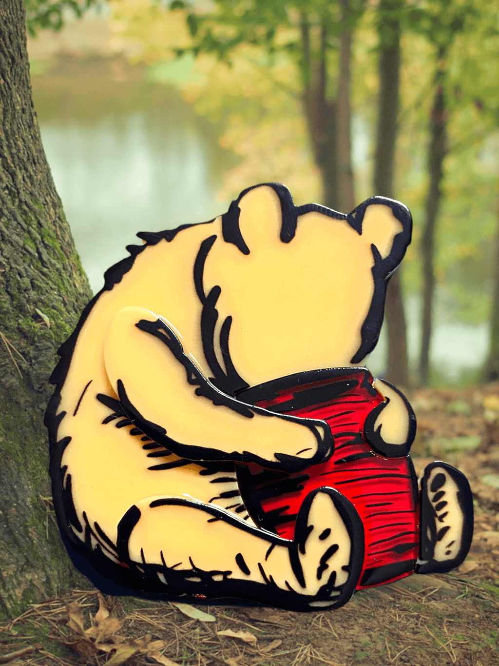 "Silly Old Bear" Brooch by Lipstick & Chrome