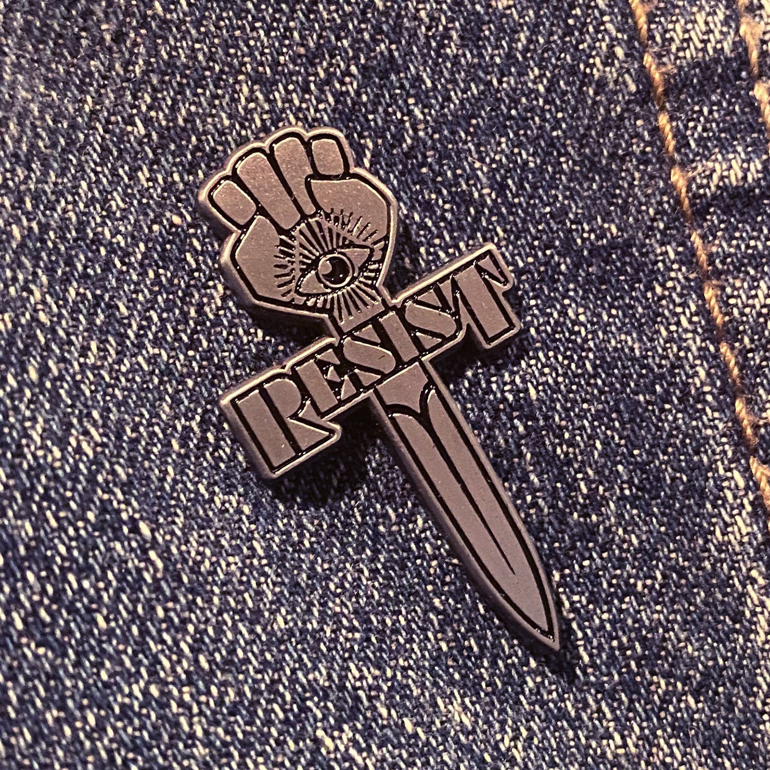 RESIST 1.5&amp;quot; Enamel Pin